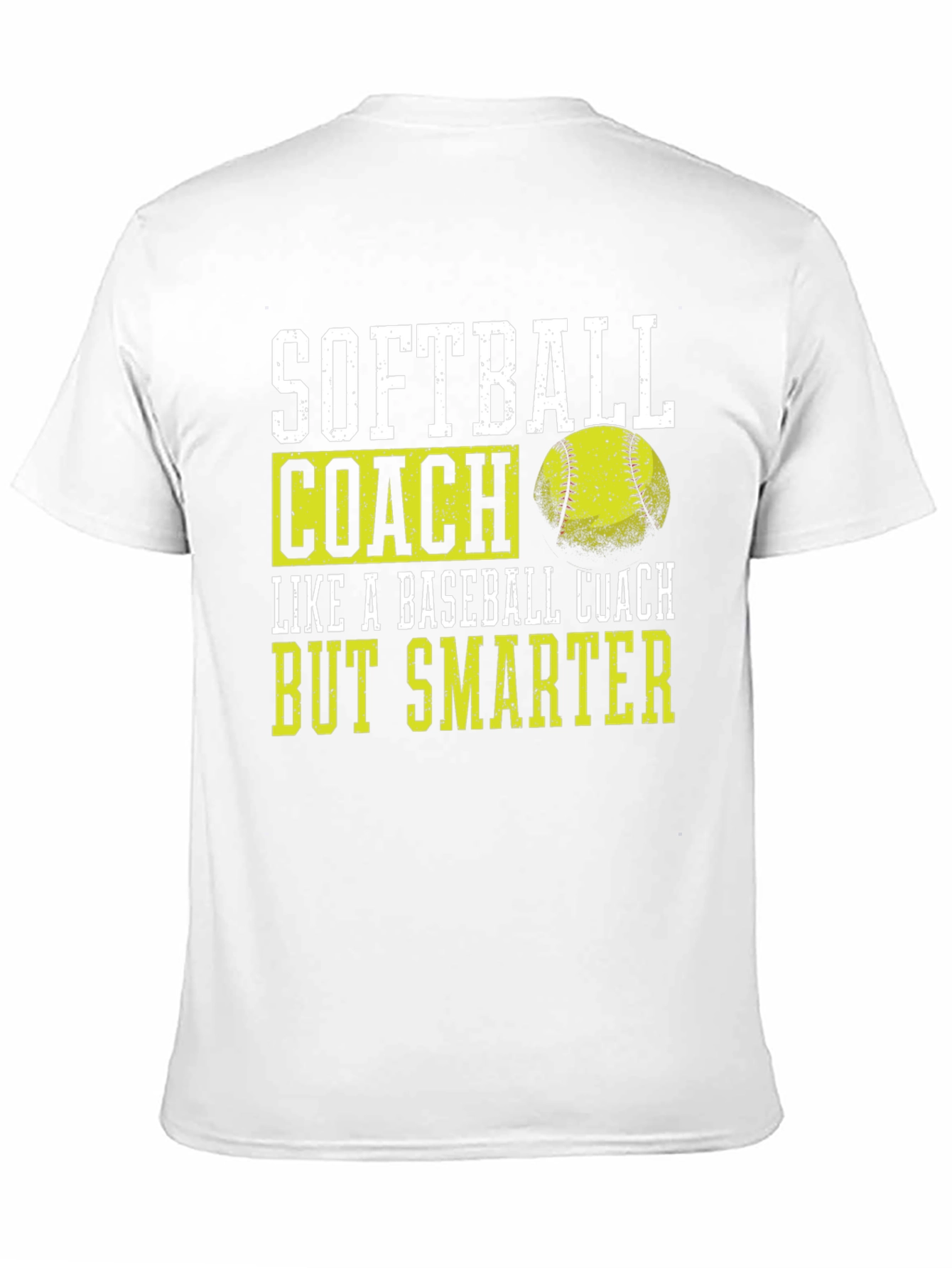 Black Softball Coach Smarter Graphic Tee view 11