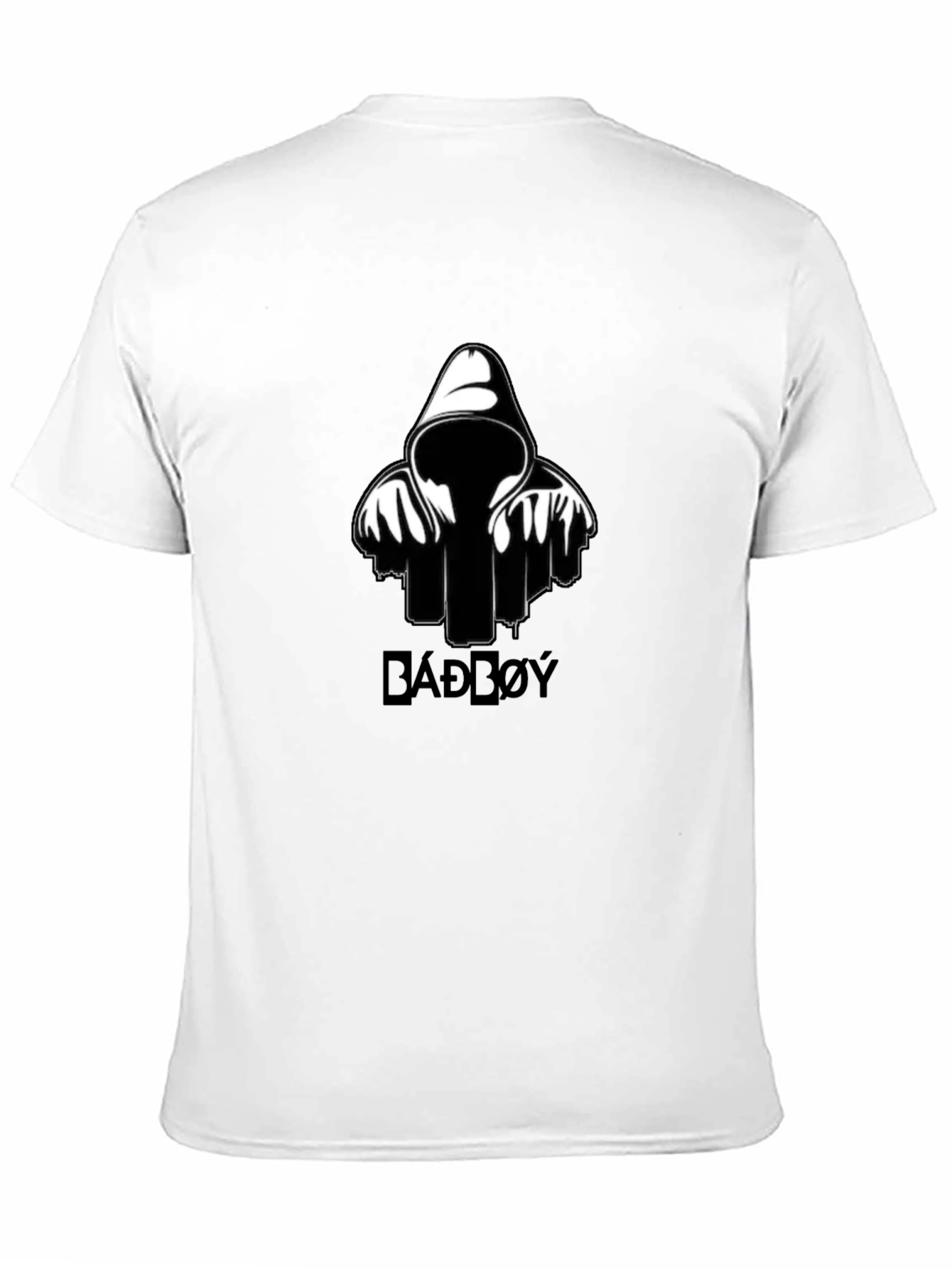 Black BADD0Y Graphic Print Black T-Shirt view 11