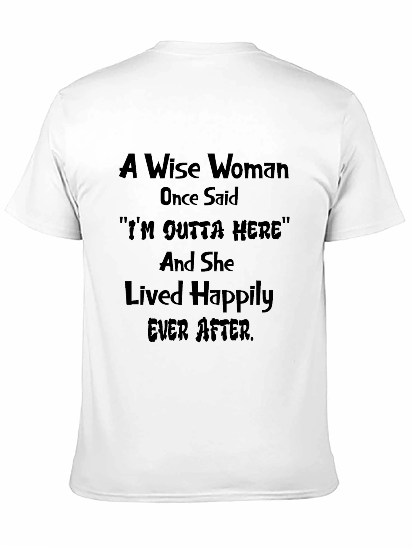 Black Wise Woman T-Shirt Funny Sarcastic Graphic Tee view 11