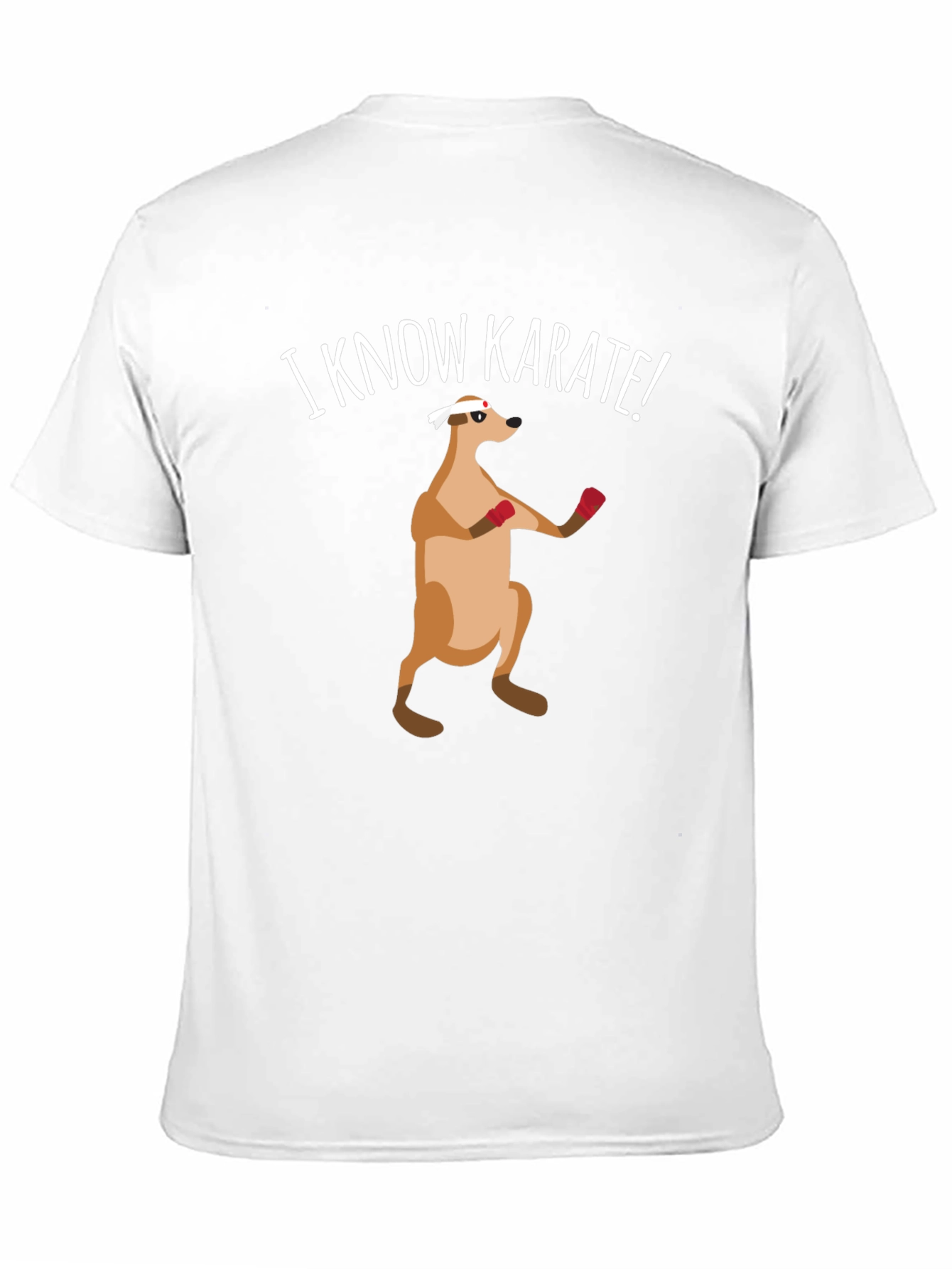 Black Funny Karate Meerkat Black T-Shirt view 11