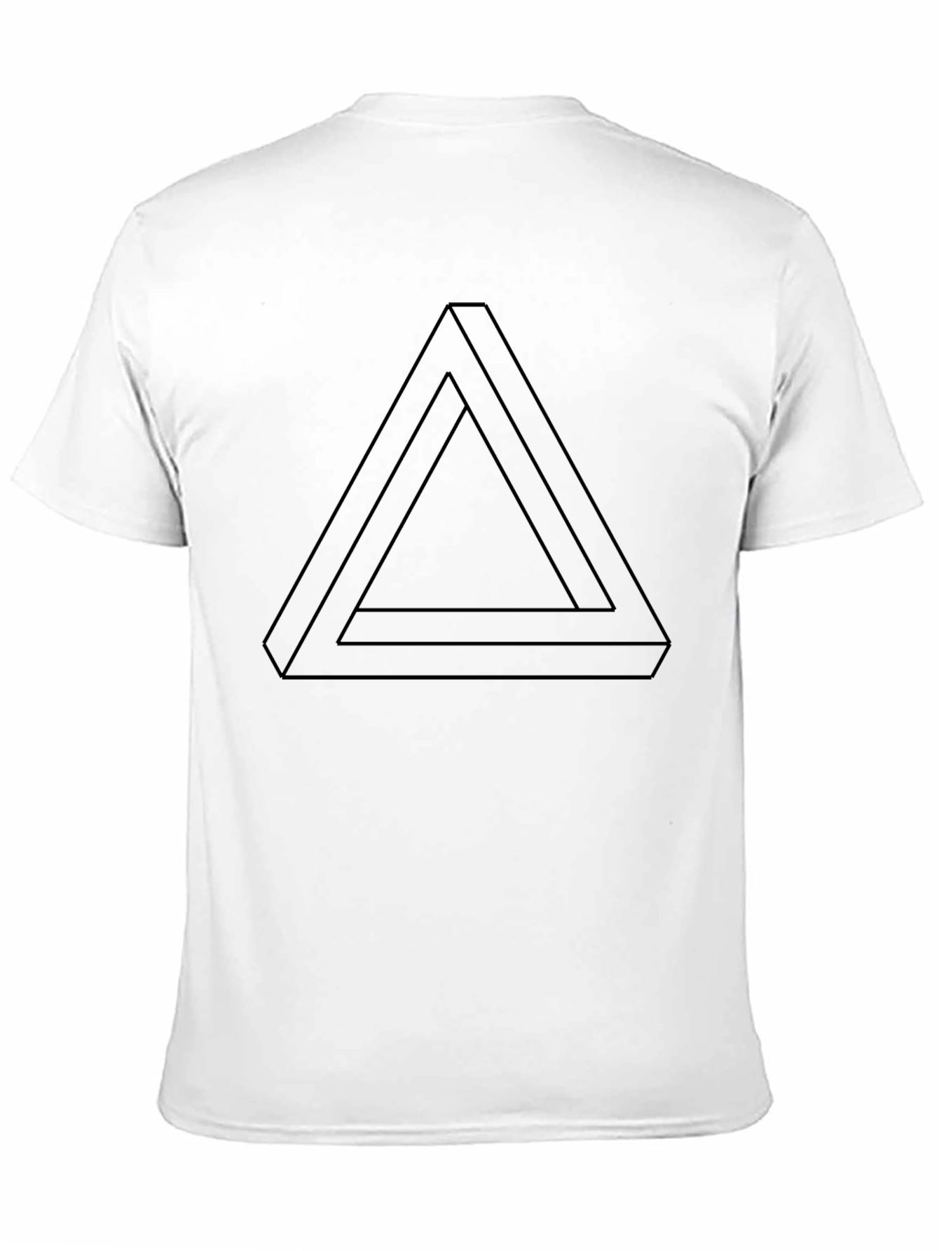 Black Impossible Triangle Black T-Shirt view 11