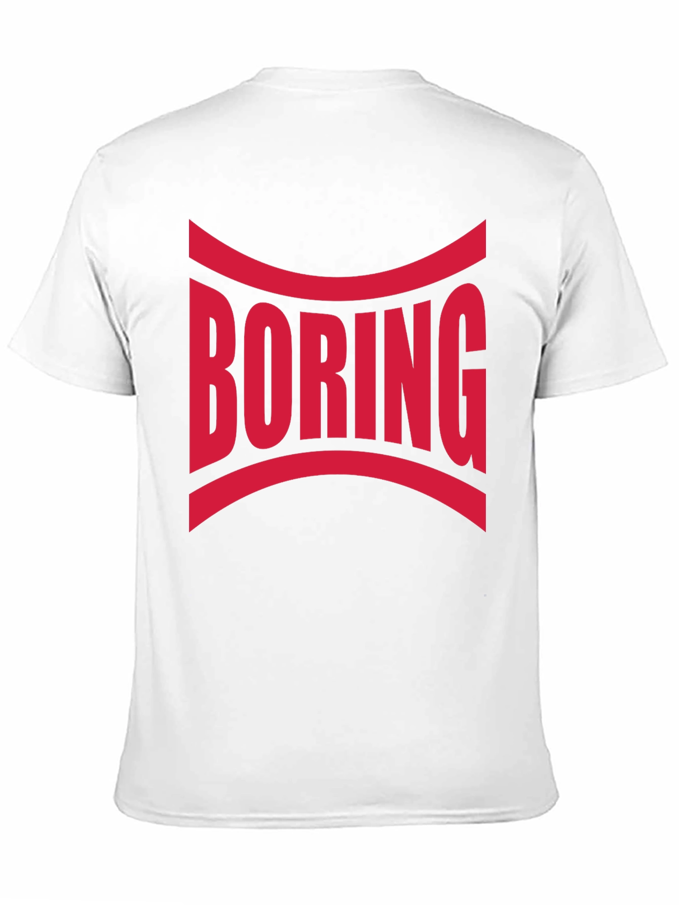 Black Boring Graphic Print Crew Neck T-Shirt view 11