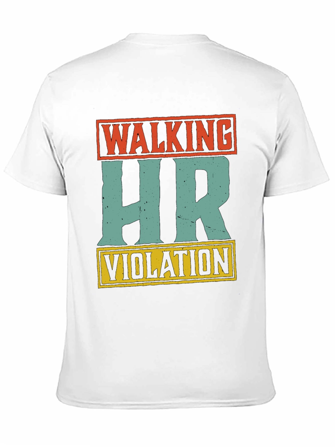 Black Walking HR Violation Graphic Tee view 11