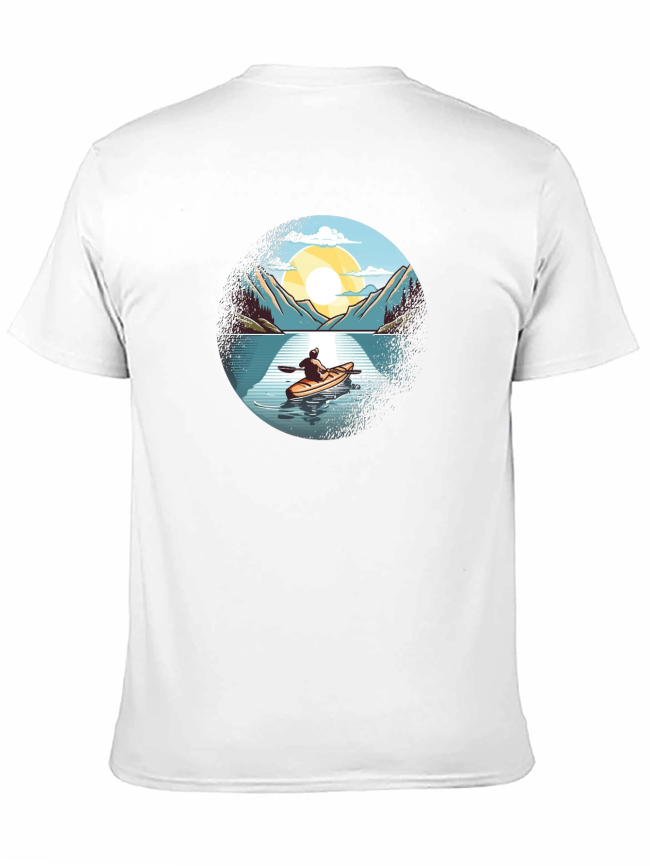 Black Kayaking Adventure Graphic Tee view 11