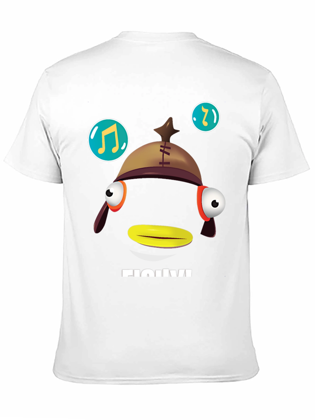 Black Funny Fish T-Shirt - Unique Graphic Tee view 11