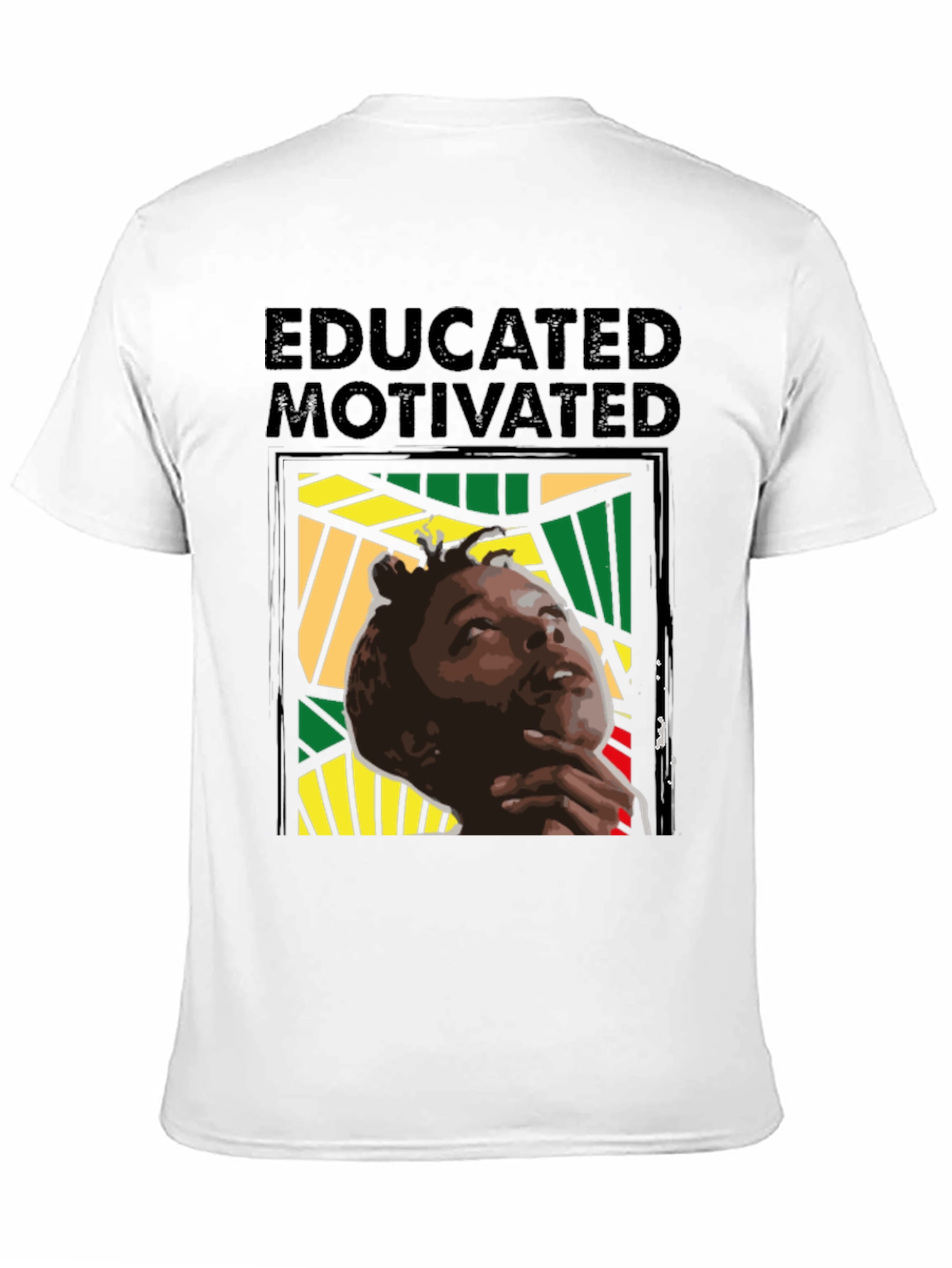 Black Educated & Motivated Graphic Tee view 11