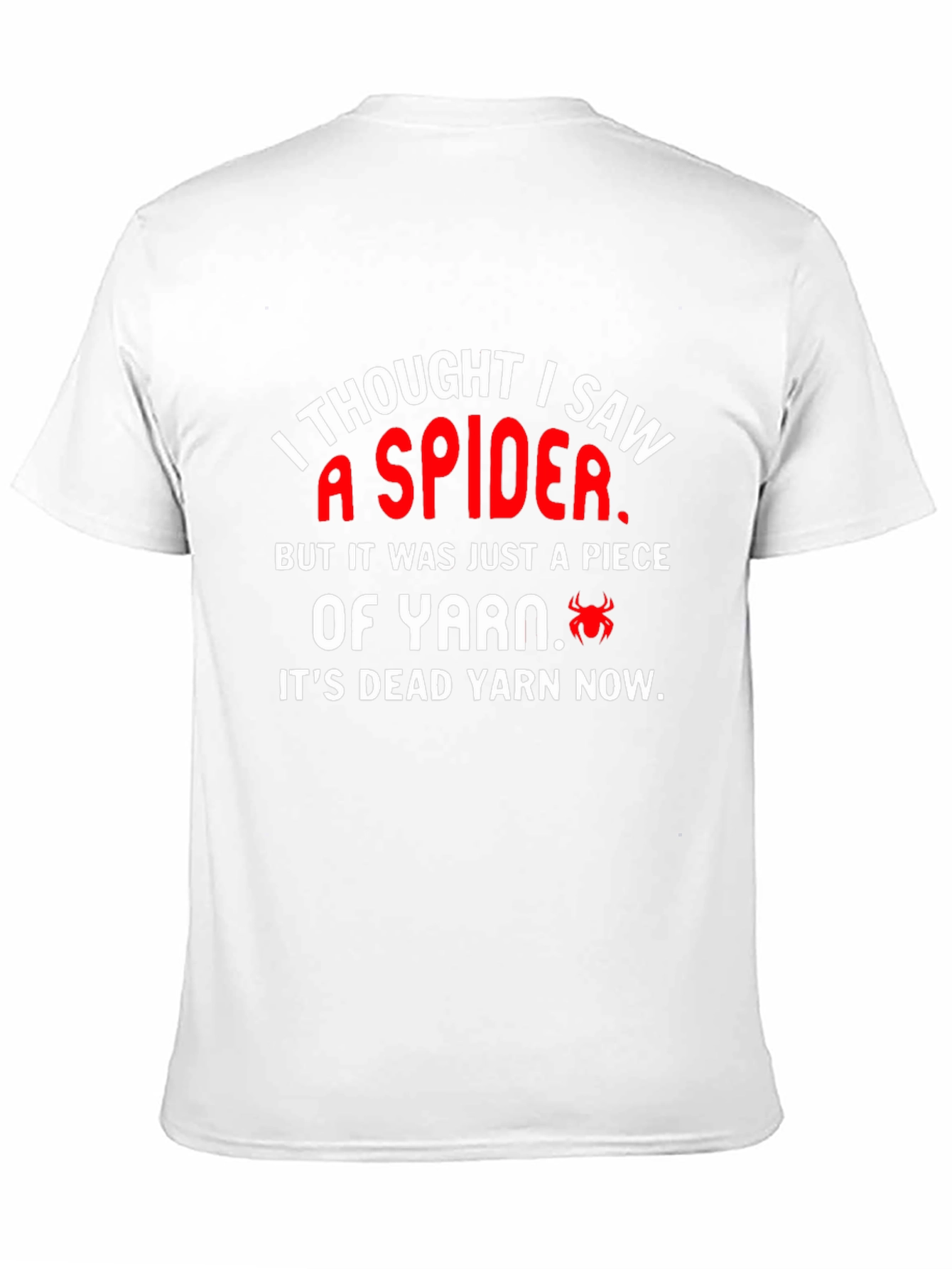 Black Funny Spider Yarn T-Shirt view 11