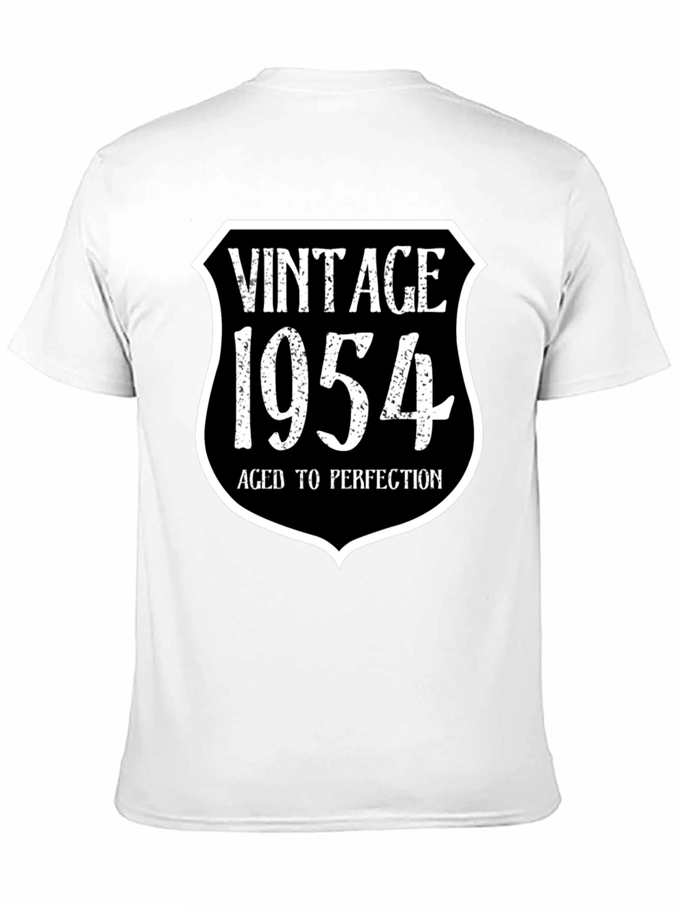 Black Vintage 1954 Aged To Perfection Black T-Shirt view 11
