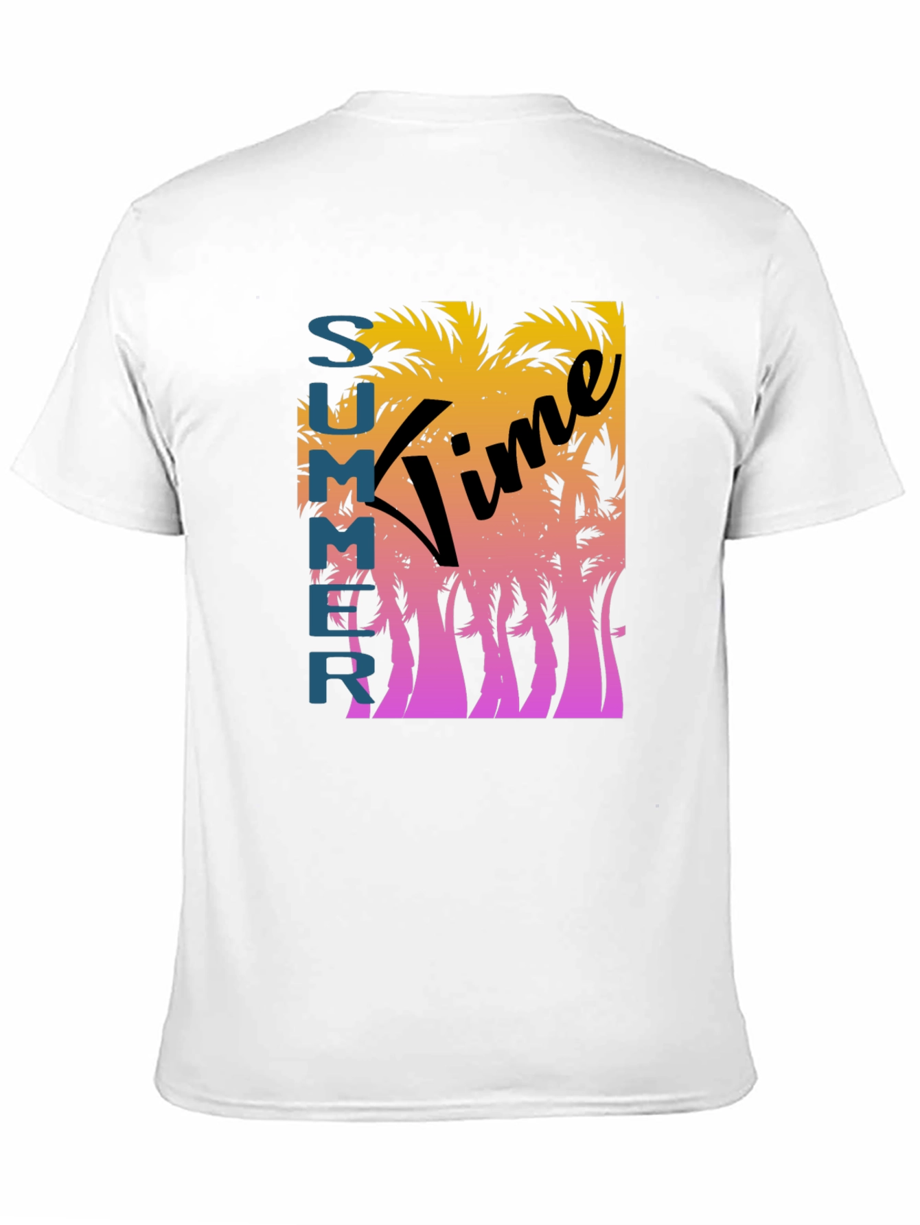 Black Summer Time Graphic Tee - Black view 11