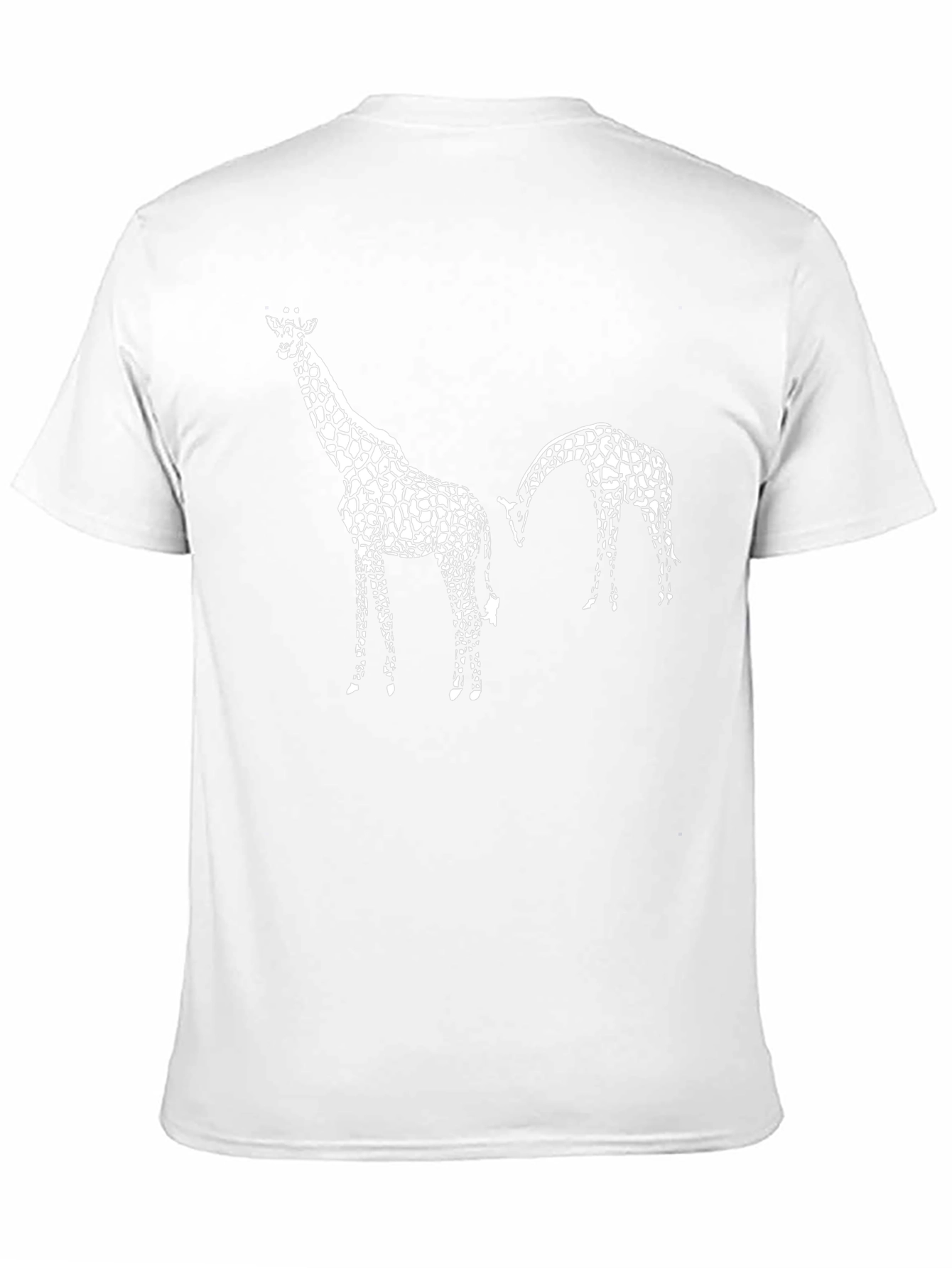 Black Giraffe Graphic Tee - Black Cotton Shirt view 11