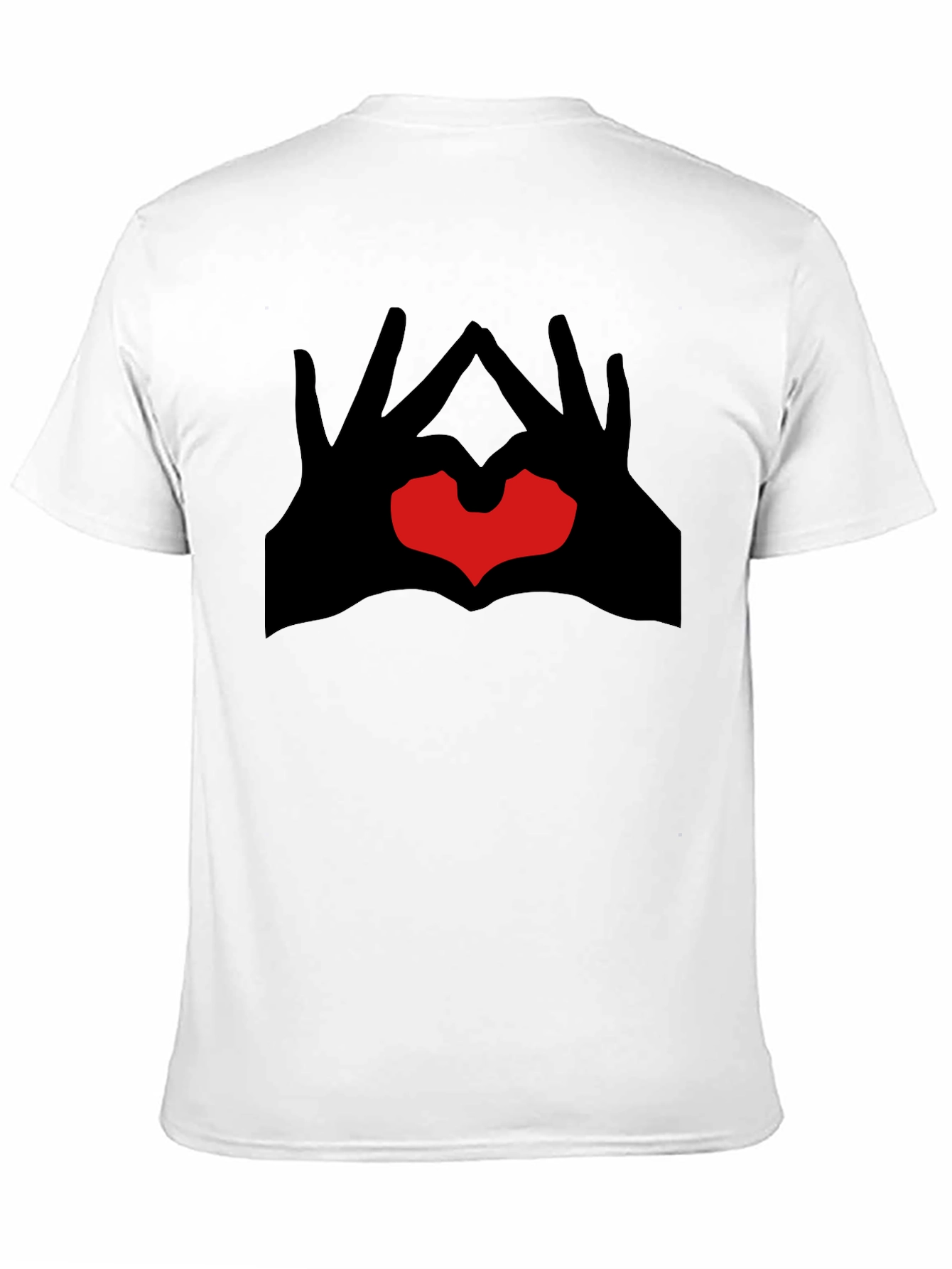 Black Heart Hands Graphic Tee - Modern Style view 11