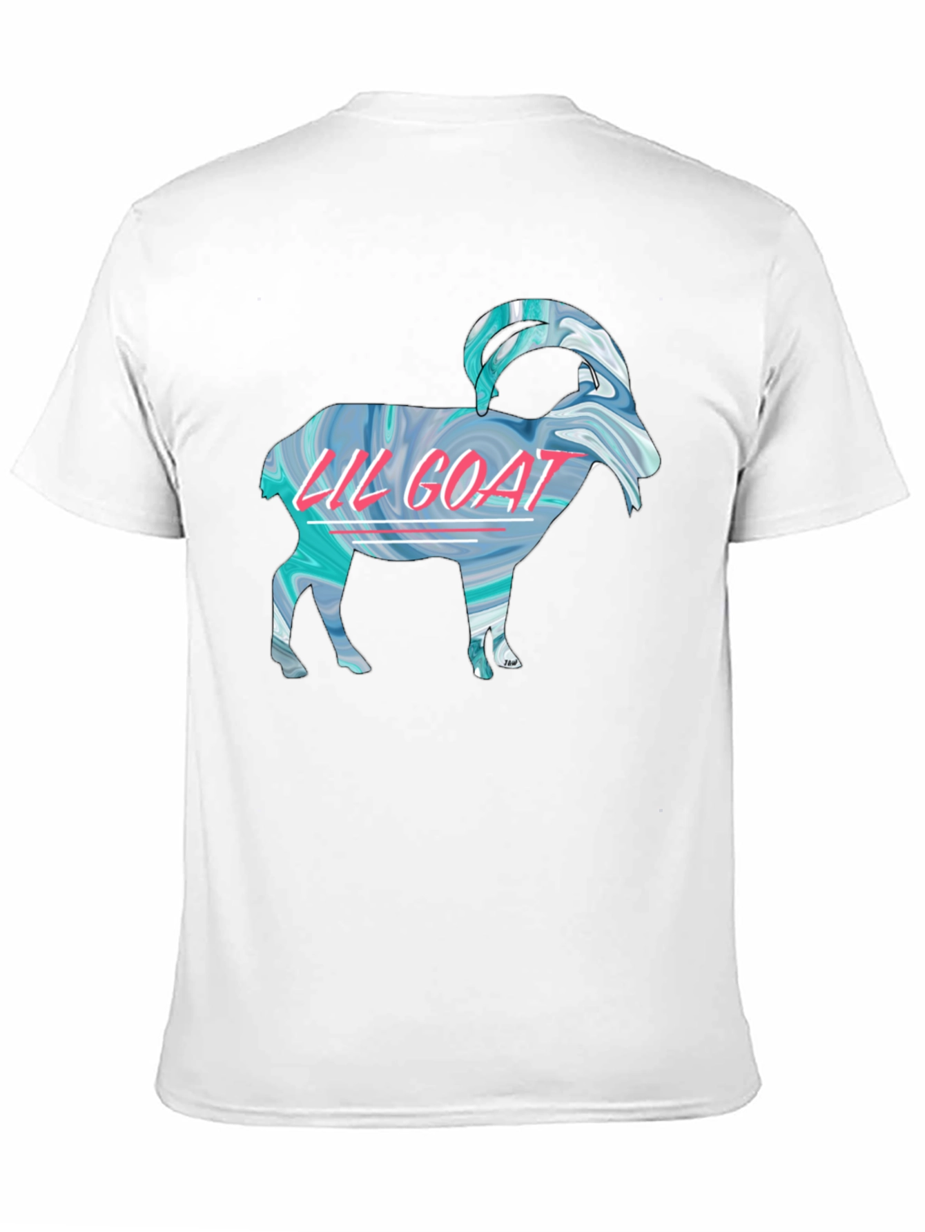 Black Lil Goat Graphic Tee - Black Cotton T-Shirt view 11