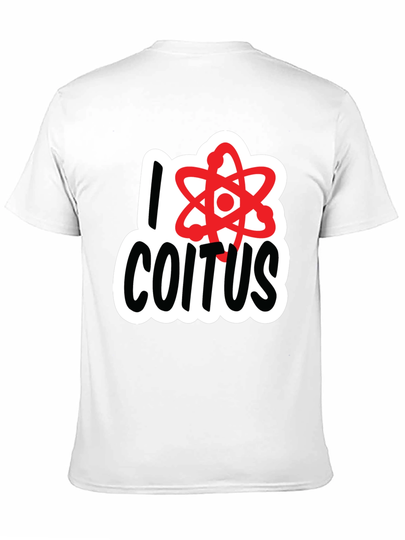 Black I Love Coitus Science T-Shirt - Black view 11