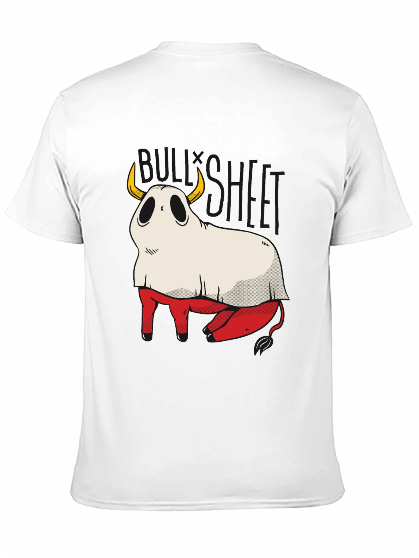 Black Bull Sheet Funny Ghost T-Shirt view 11