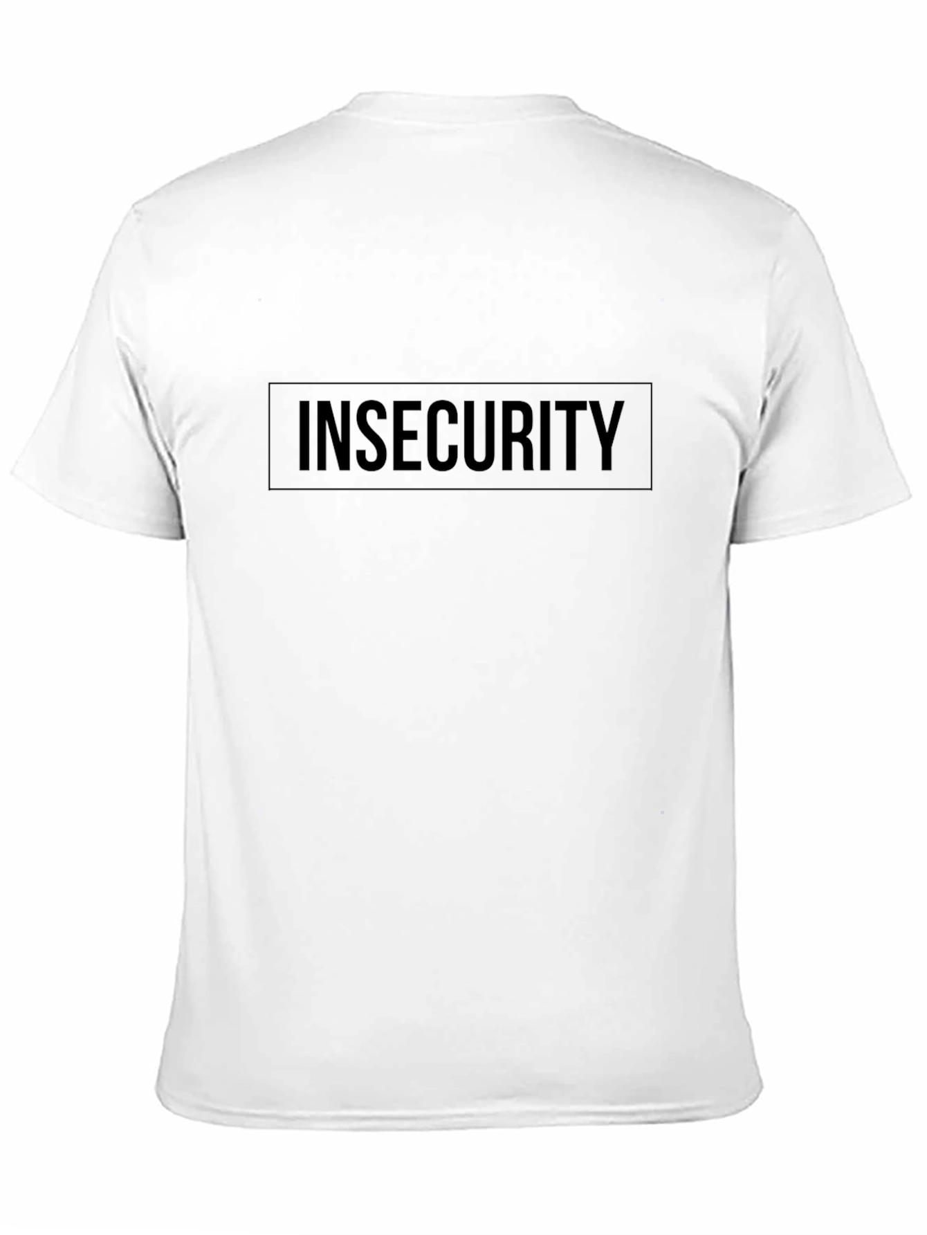 Black Insecurity Black Crew Neck T-Shirt view 11