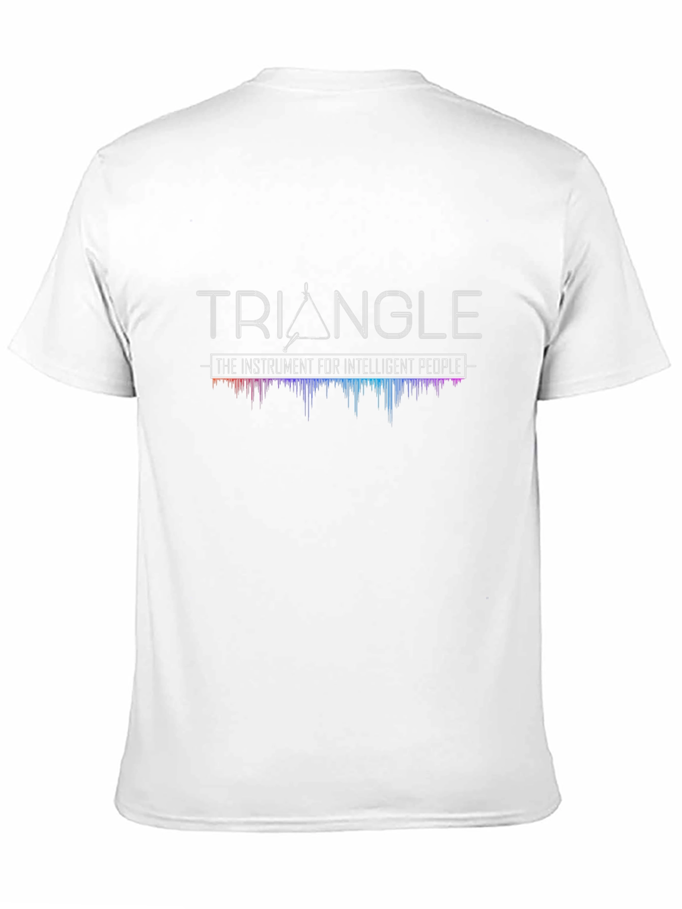Black Triangle Instrument Graphic Tee - Intelligent Music Lover Shirt view 11