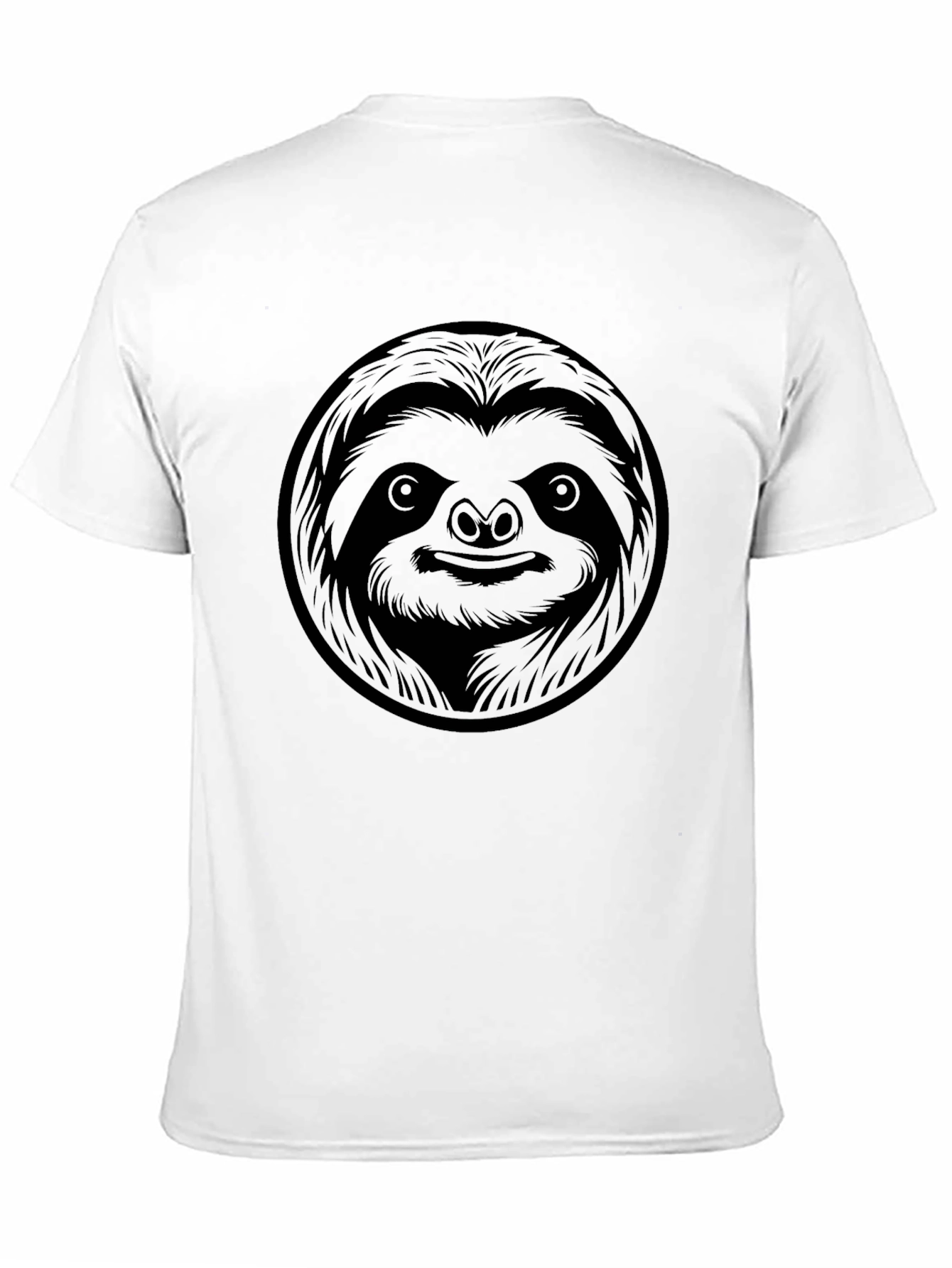 Black Sloth Graphic T-Shirt - Men's Crew Neck Tee view 11