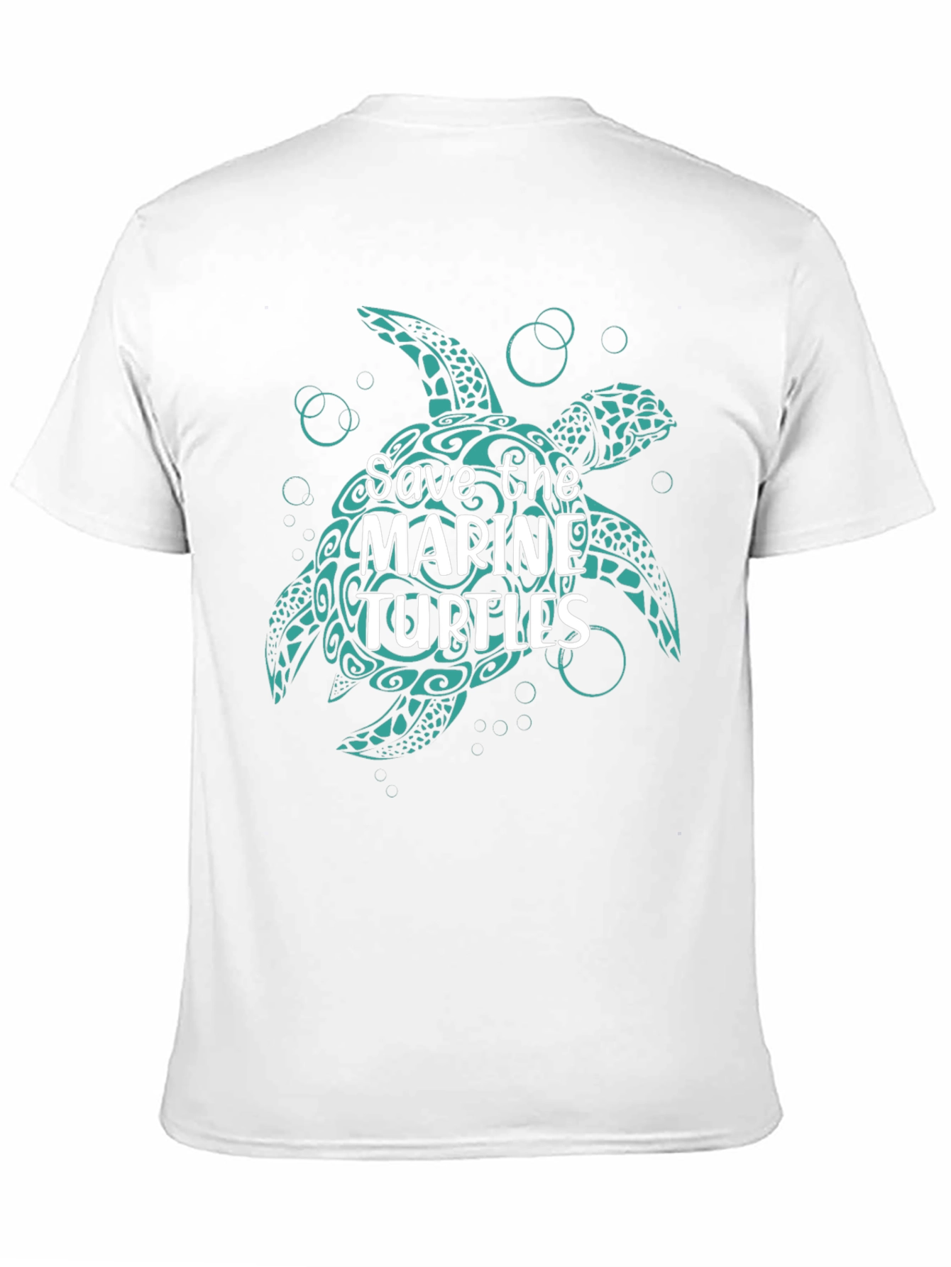 Black Save the Marine Turtles Graphic Tee view 11