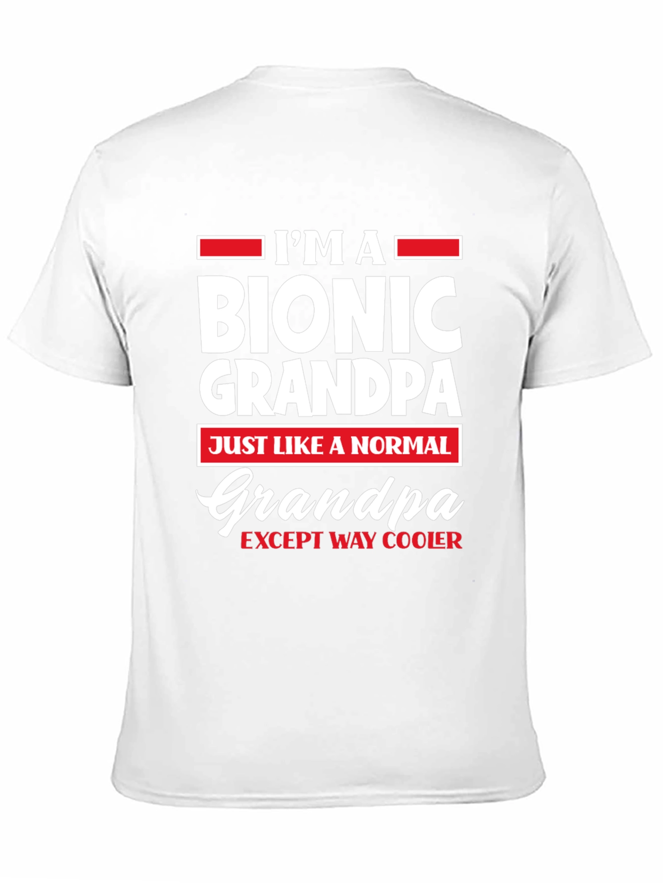 Black Bionic Grandpa T-Shirt - Except Way Cooler! view 11