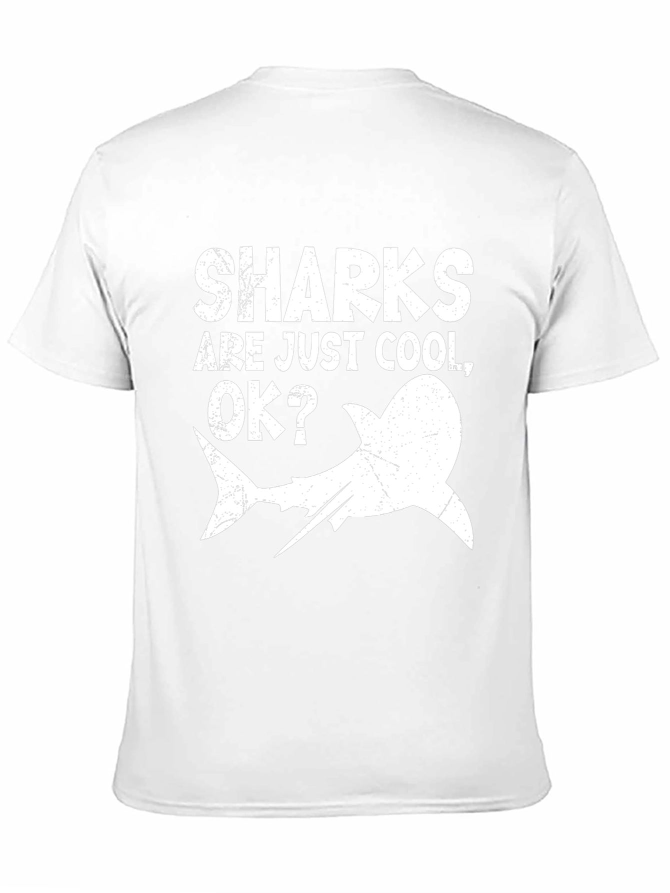 Black Sharks Are Just Cool OK? Men's Graphic T-Shirt view 11