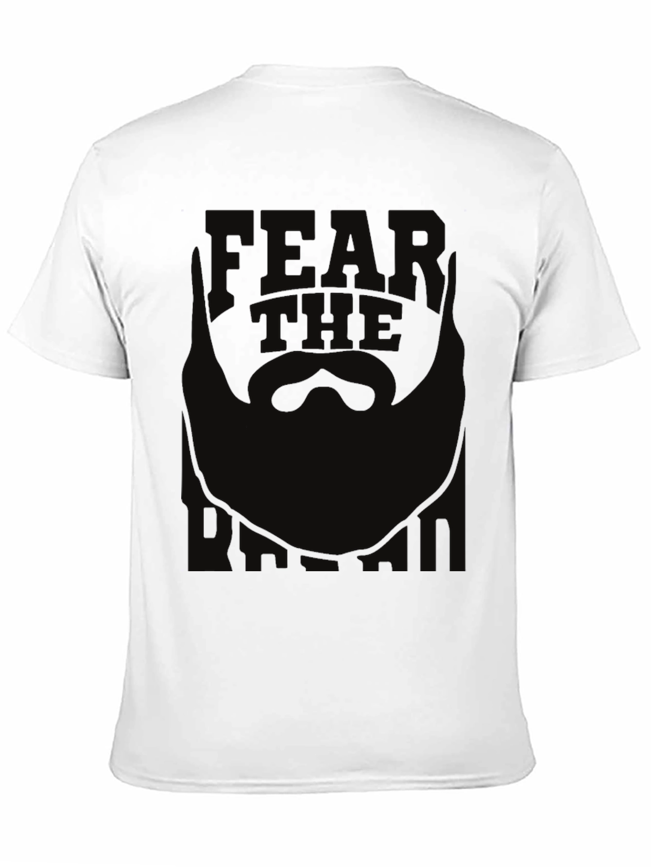 Black Fear The Beard Graphic Tee - Black view 11