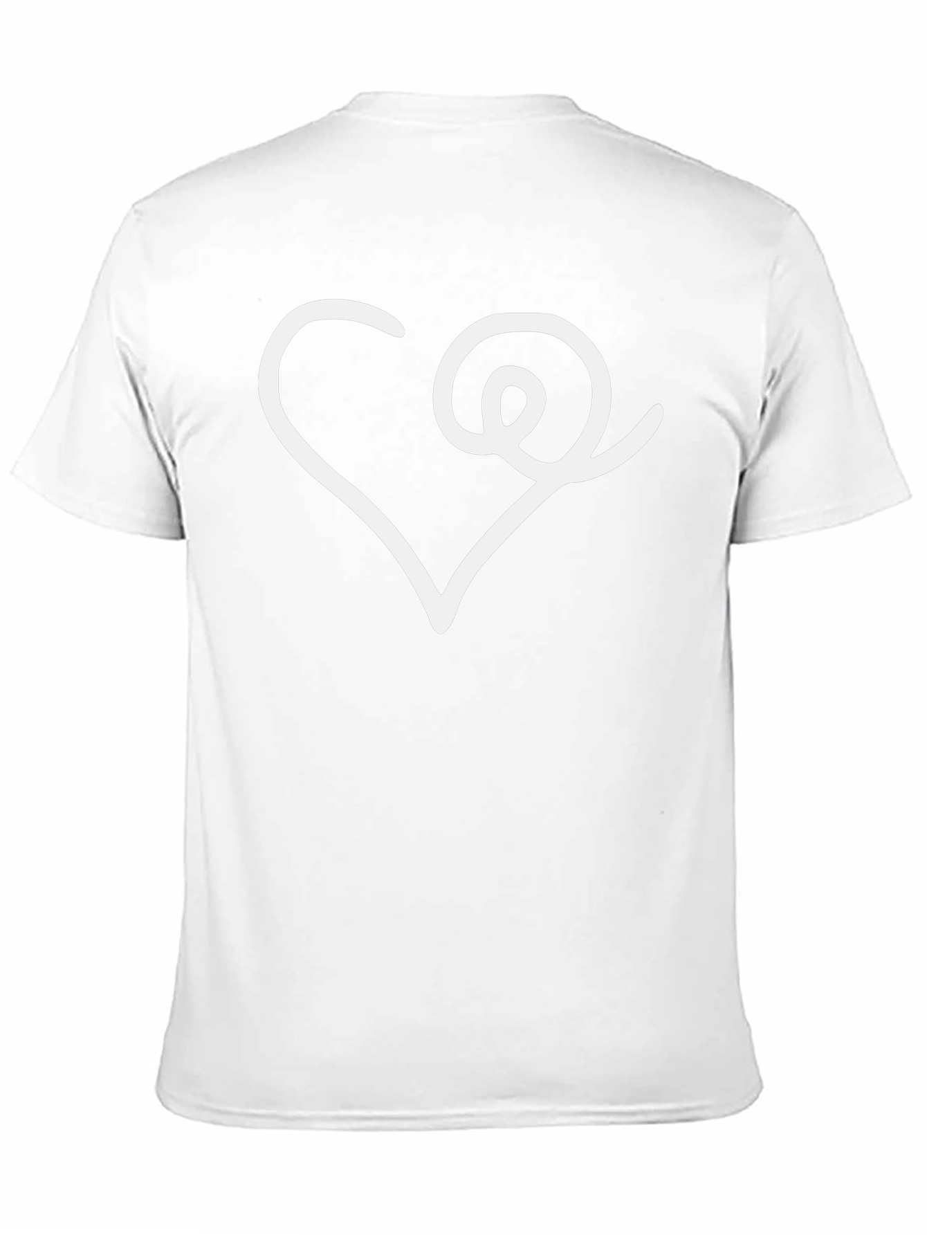 Black Heart Swirl Graphic Tee - Modern Design view 11