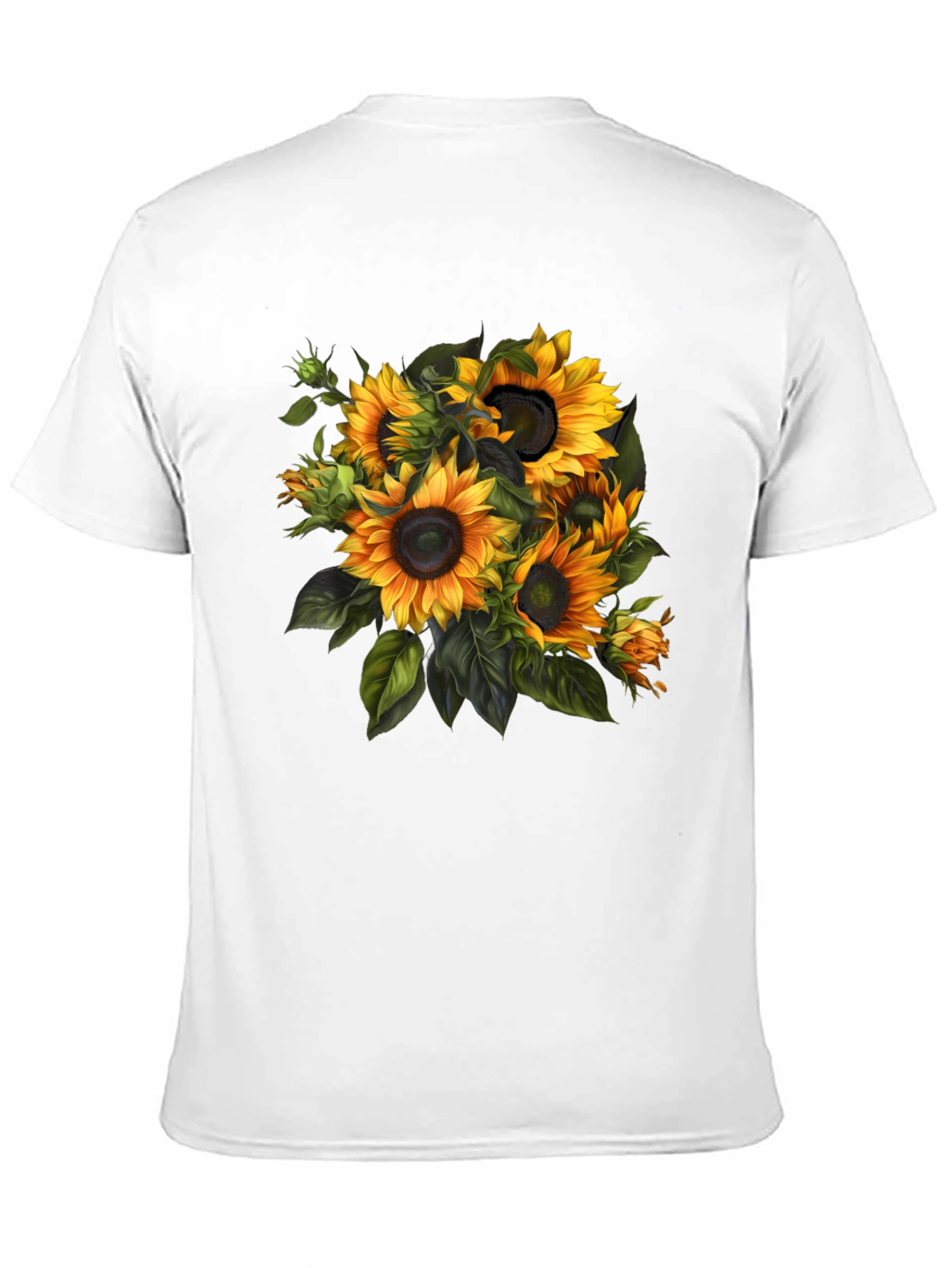 Black Sunflower Bouquet Graphic Tee - Stylish Floral Design view 11
