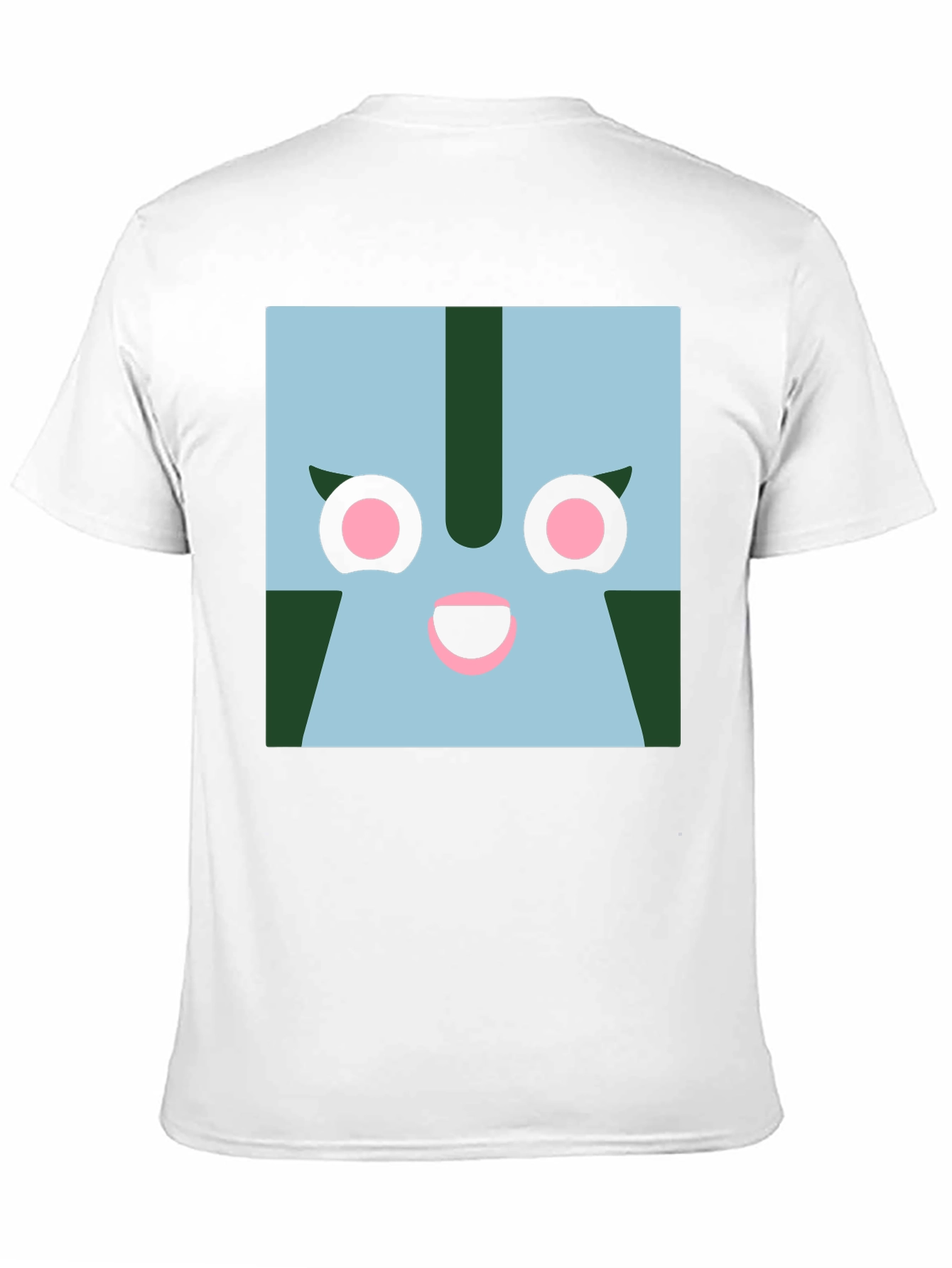 Black Geometric Character Graphic Tee - Black view 11