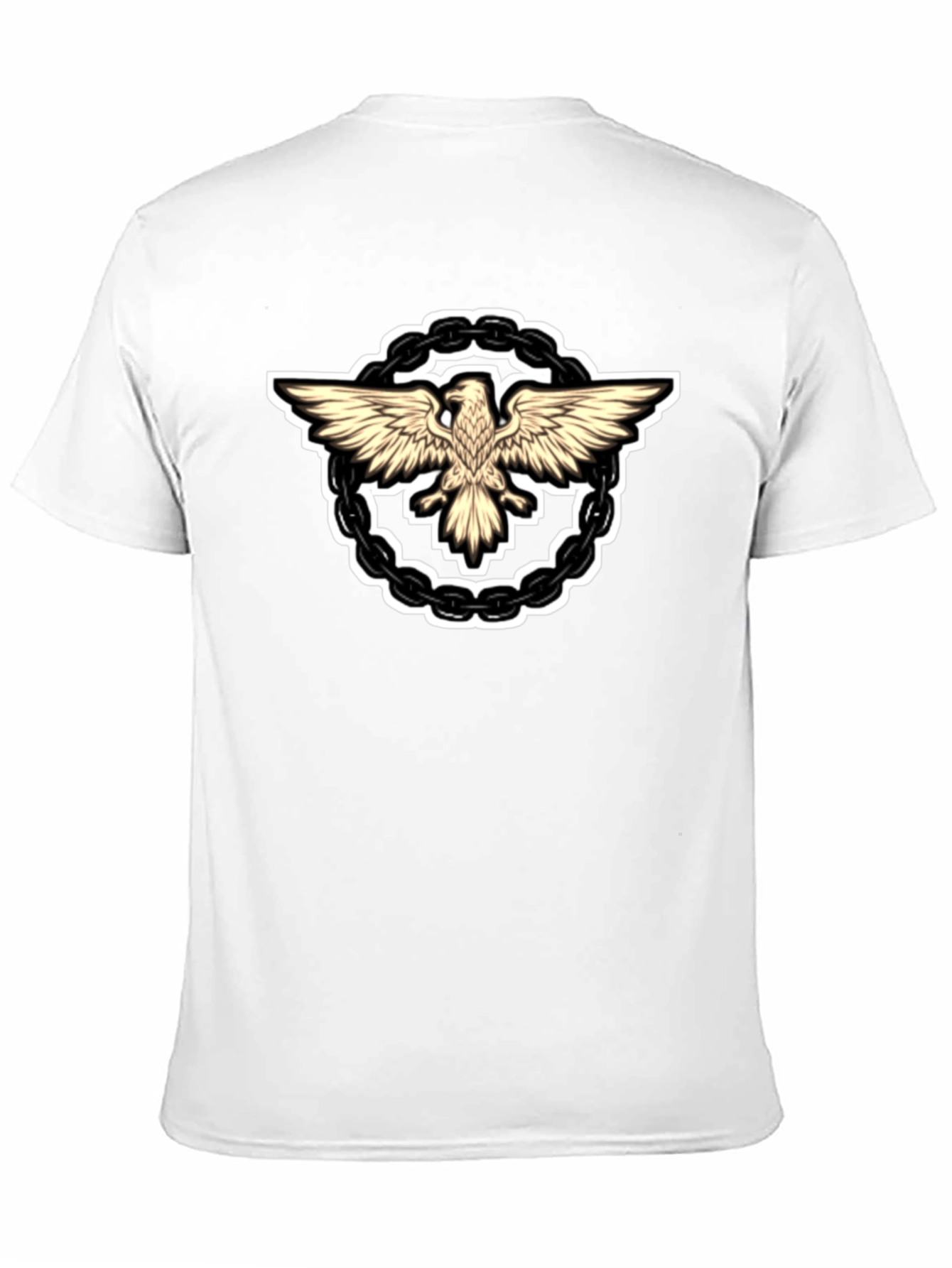 Black Eagle Chain Graphic T-Shirt - Black view 11