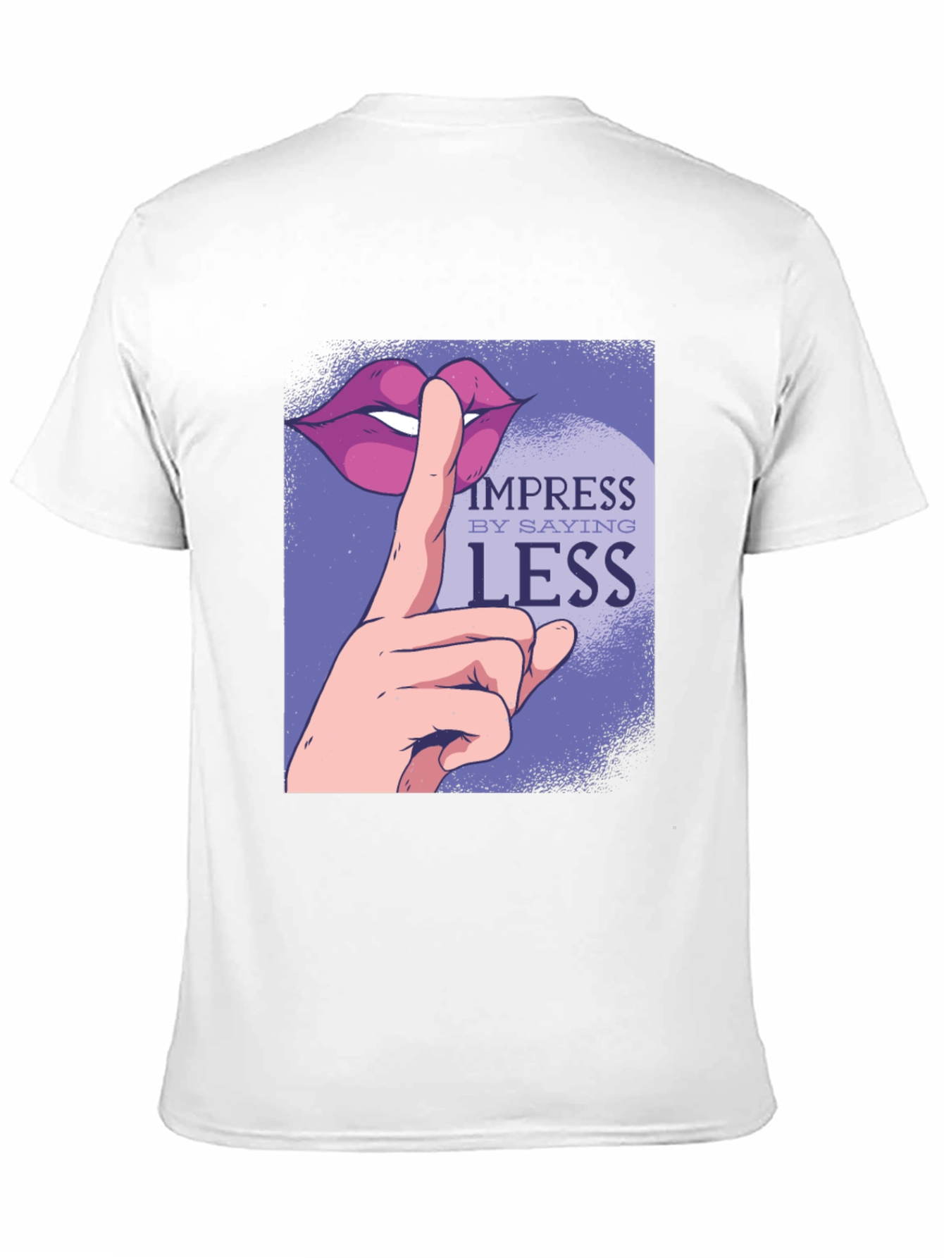 Black Impress By Saying Less Graphic Tee - Black view 11