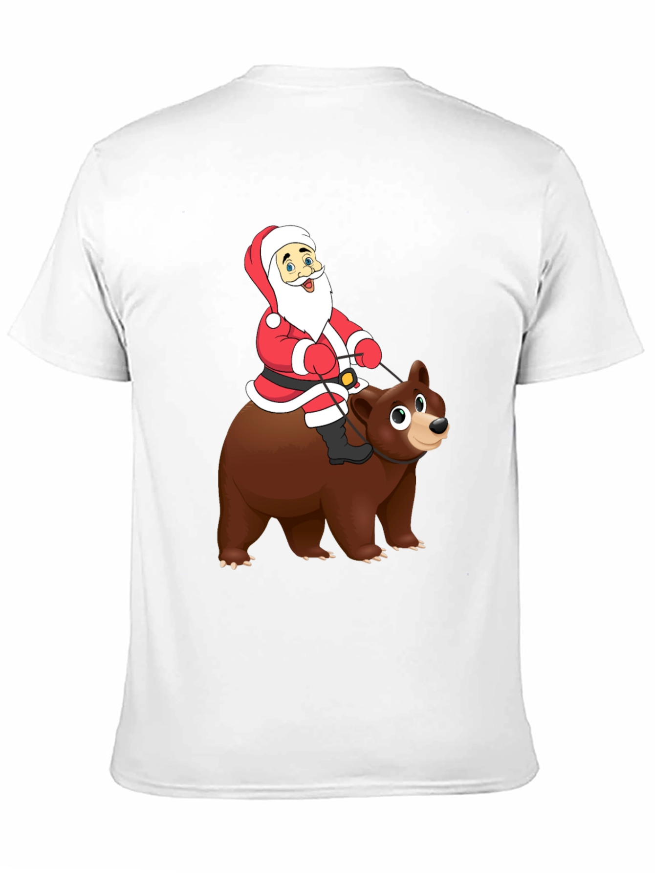 Black Santa Riding Bear Graphic Tee - Holiday Cheer! view 11