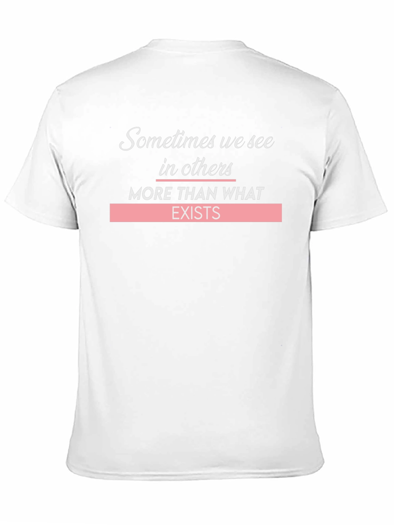 Black Inspirational Graphic Tee - Sometimes We See in Others view 11