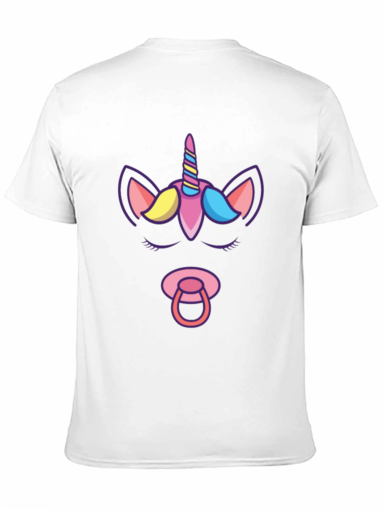 Unicorn Baby Pacifier Graphic T-Shirt - 11