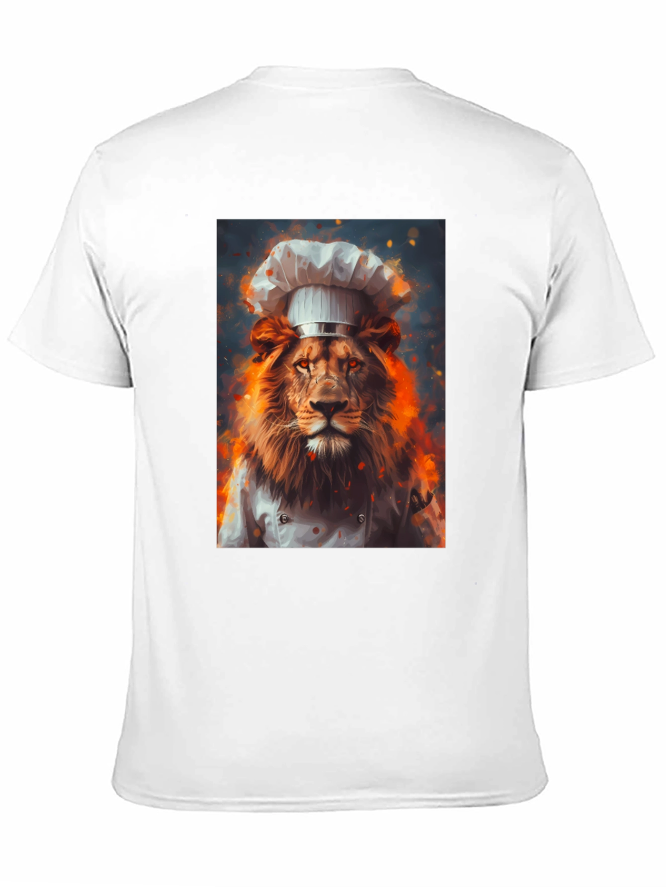 Black Chef Lion Graphic Tee - Men's Black T-Shirt view 11