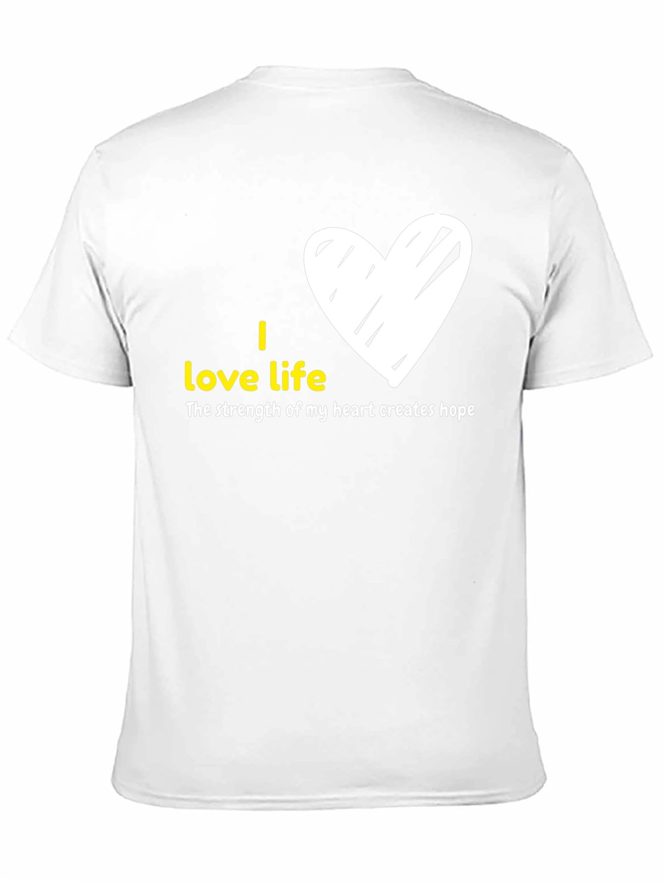 Black I Love Life Graphic Tee - Heart Design view 11