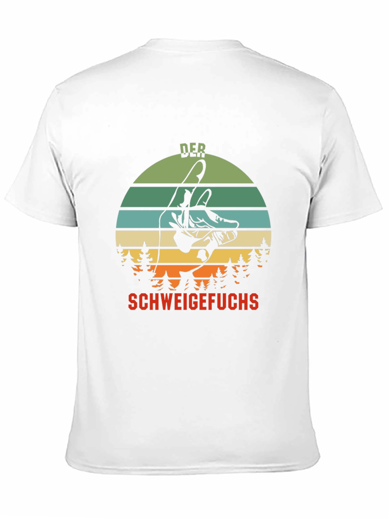 Black Der Schweigefuchs Graphic T-Shirt view 11