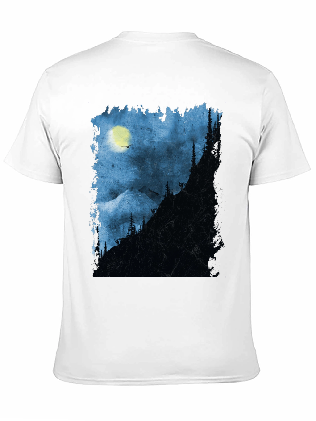 Black Night Mountain Adventure T-Shirt view 11