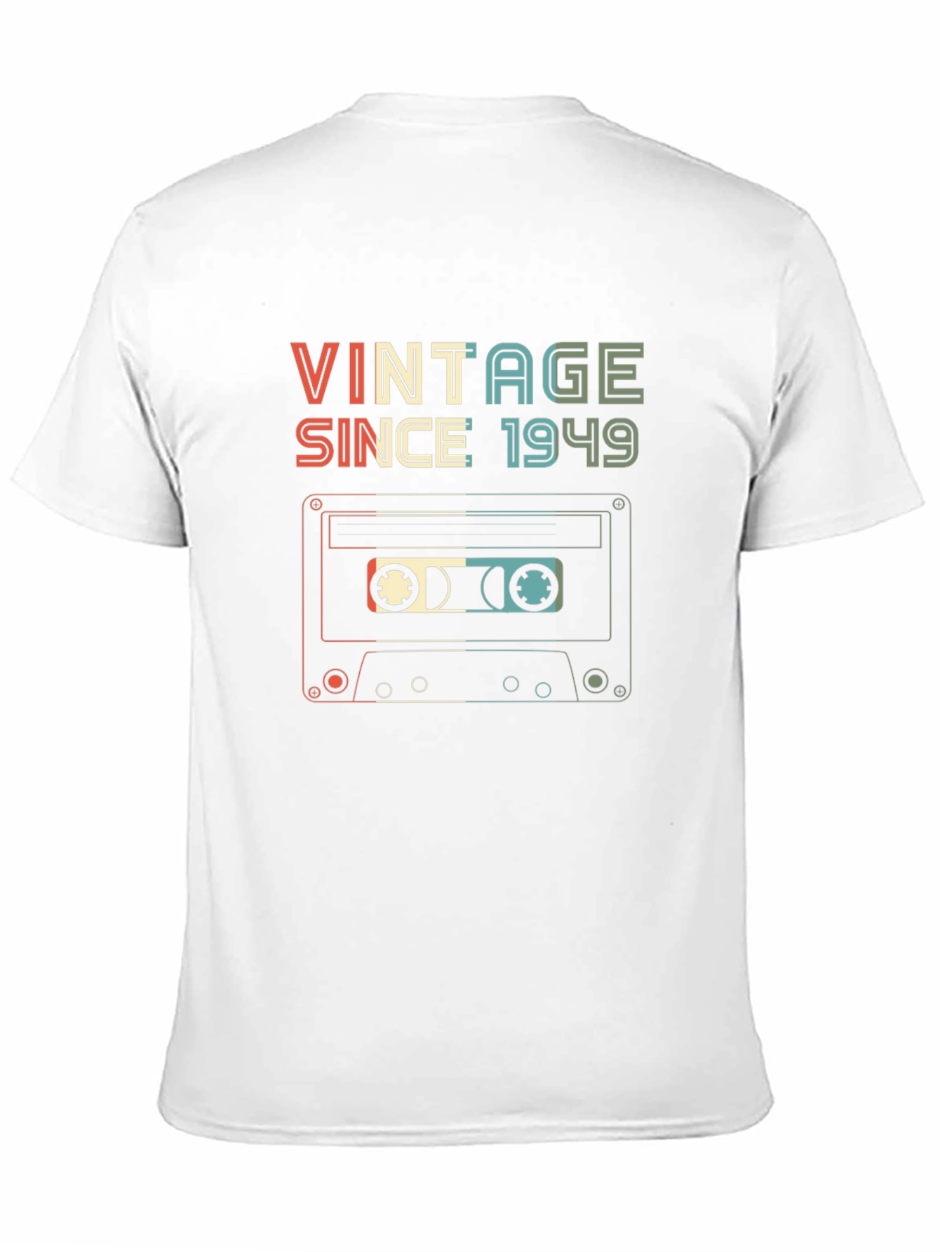 Black Vintage Since 1949 Cassette Tape T-Shirt view 11