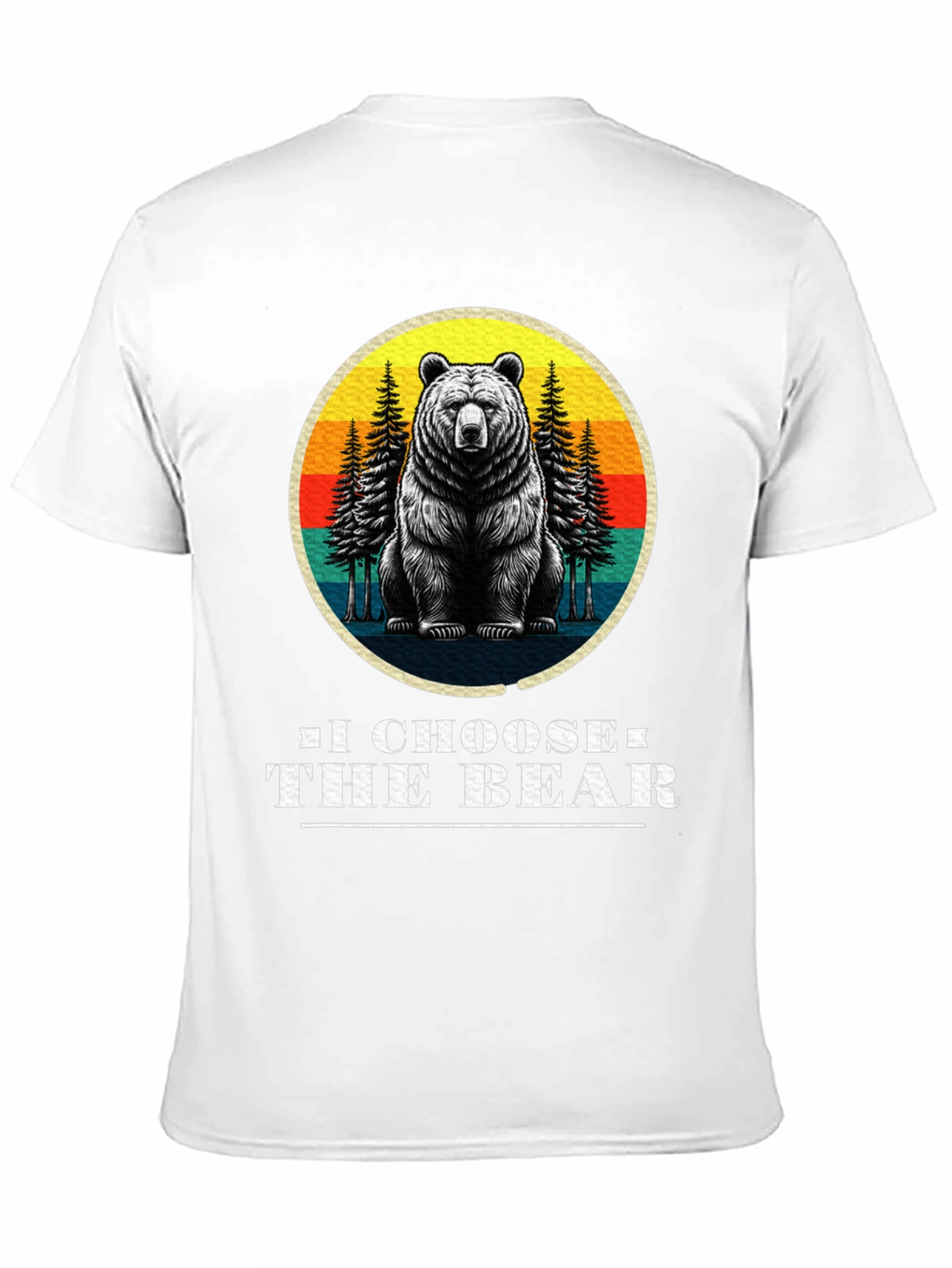 Black I Choose the Bear Graphic Tee view 11
