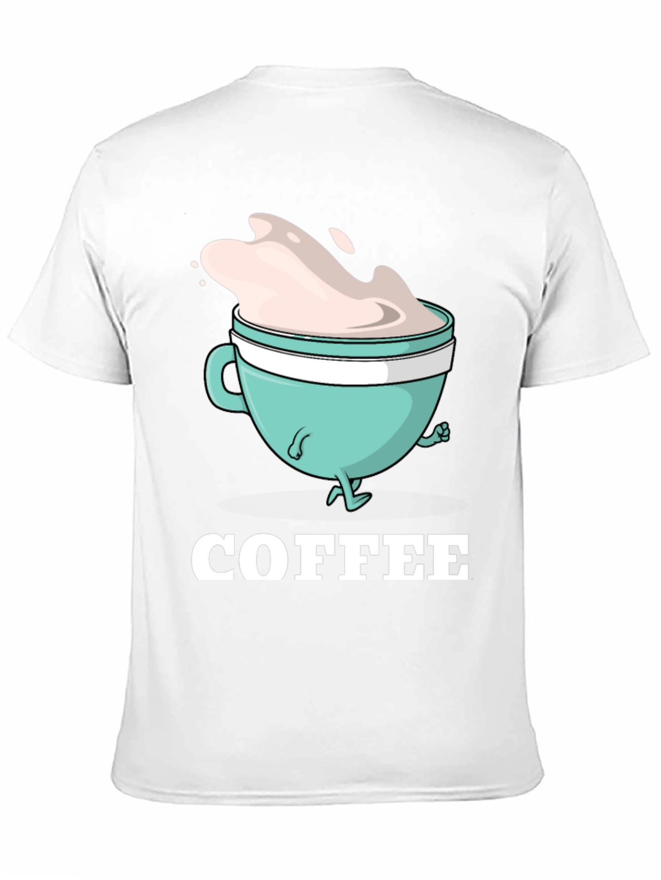 Black Coffee Cartoon Graphic T-Shirt view 11