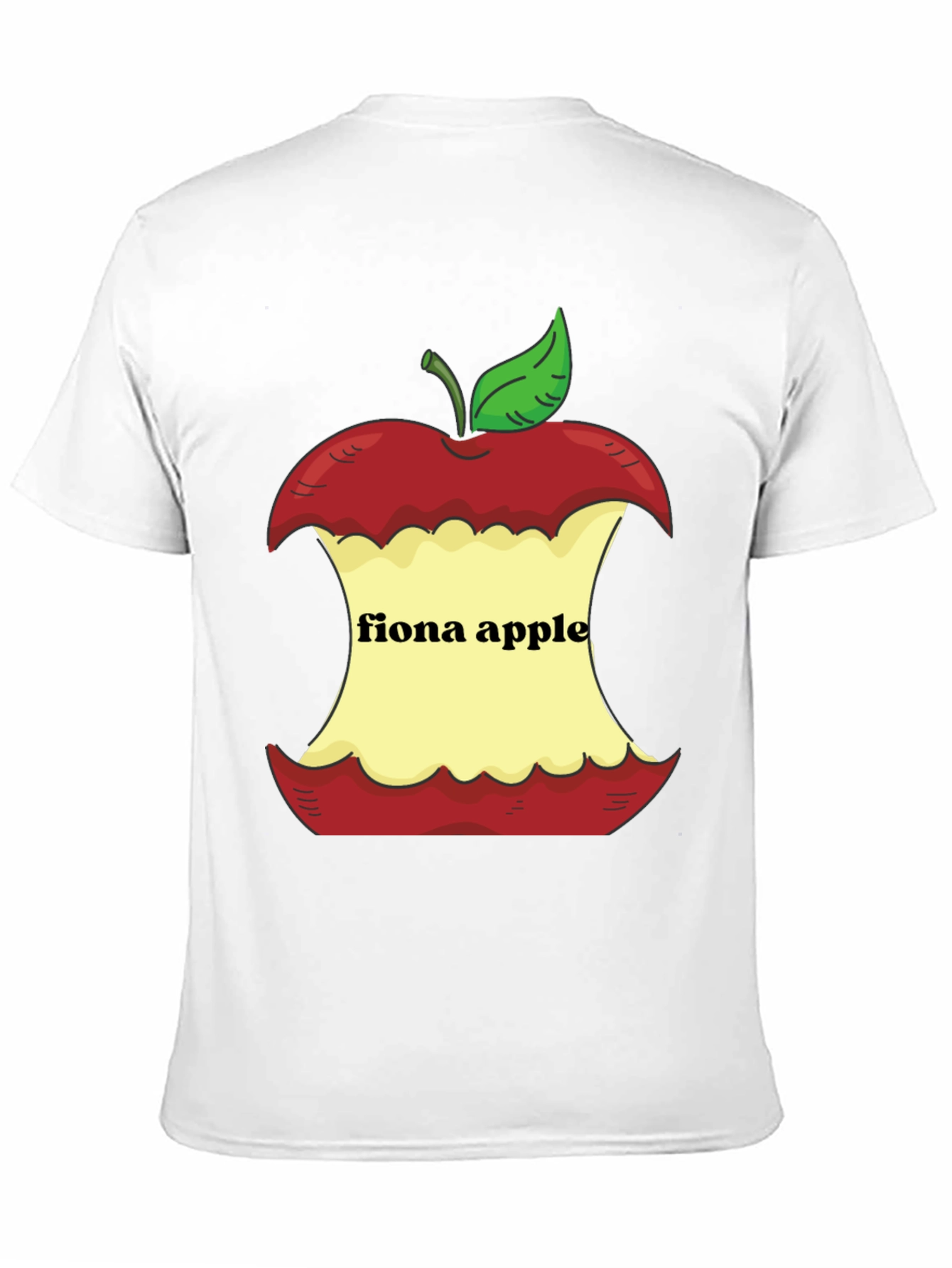 Black Fiona Apple Core Graphic Tee - Black Cotton Casual view 11