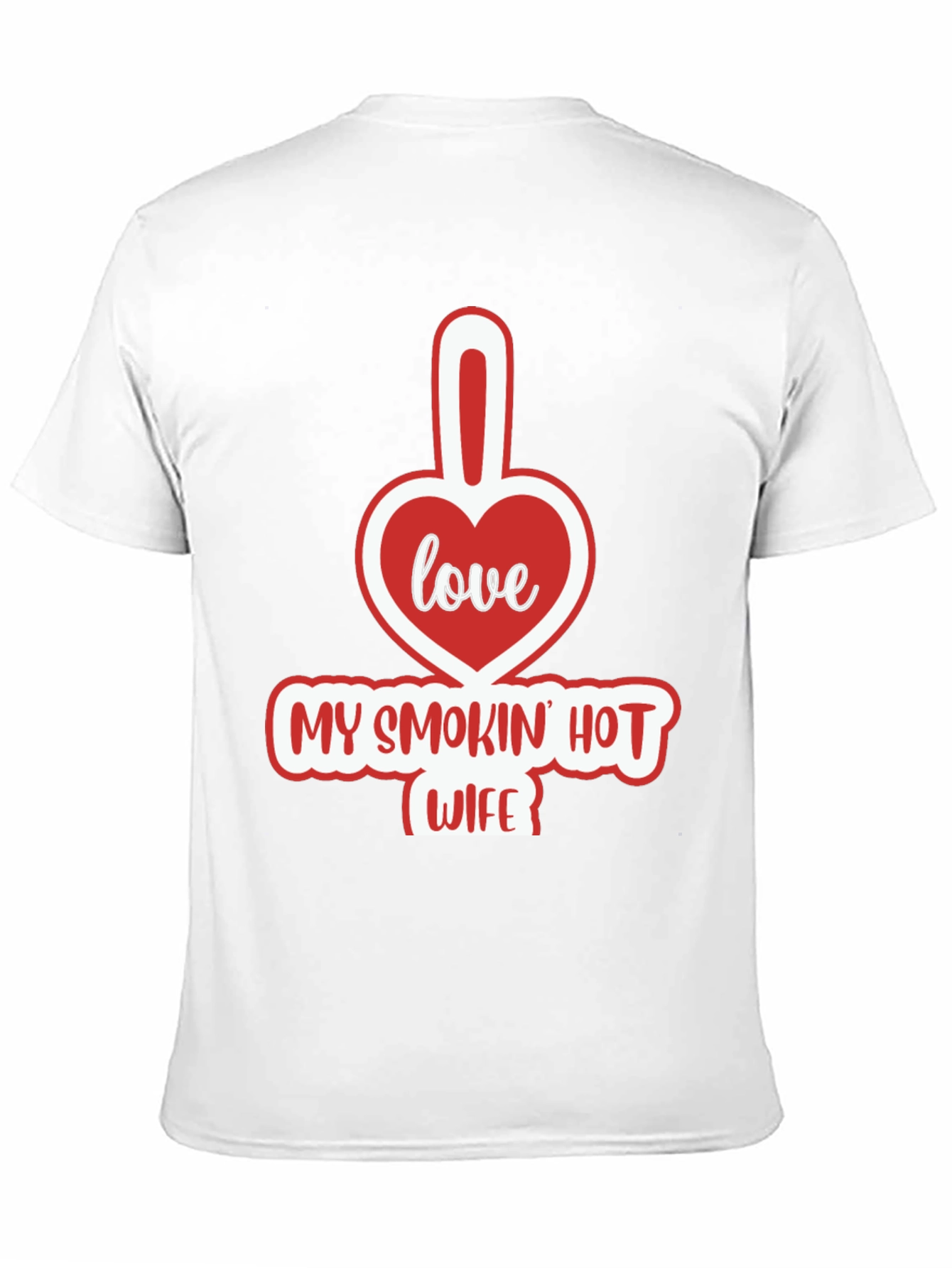Black Funny "My Smokin' Hot Wife" Graphic T-Shirt view 11