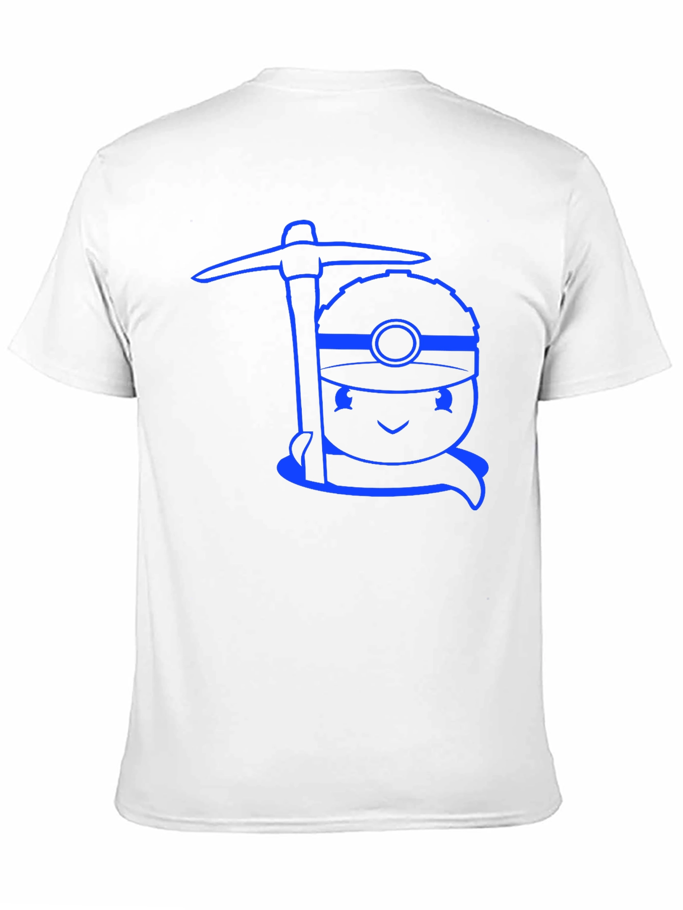 Black Miner Character Graphic T-Shirt - Black view 11