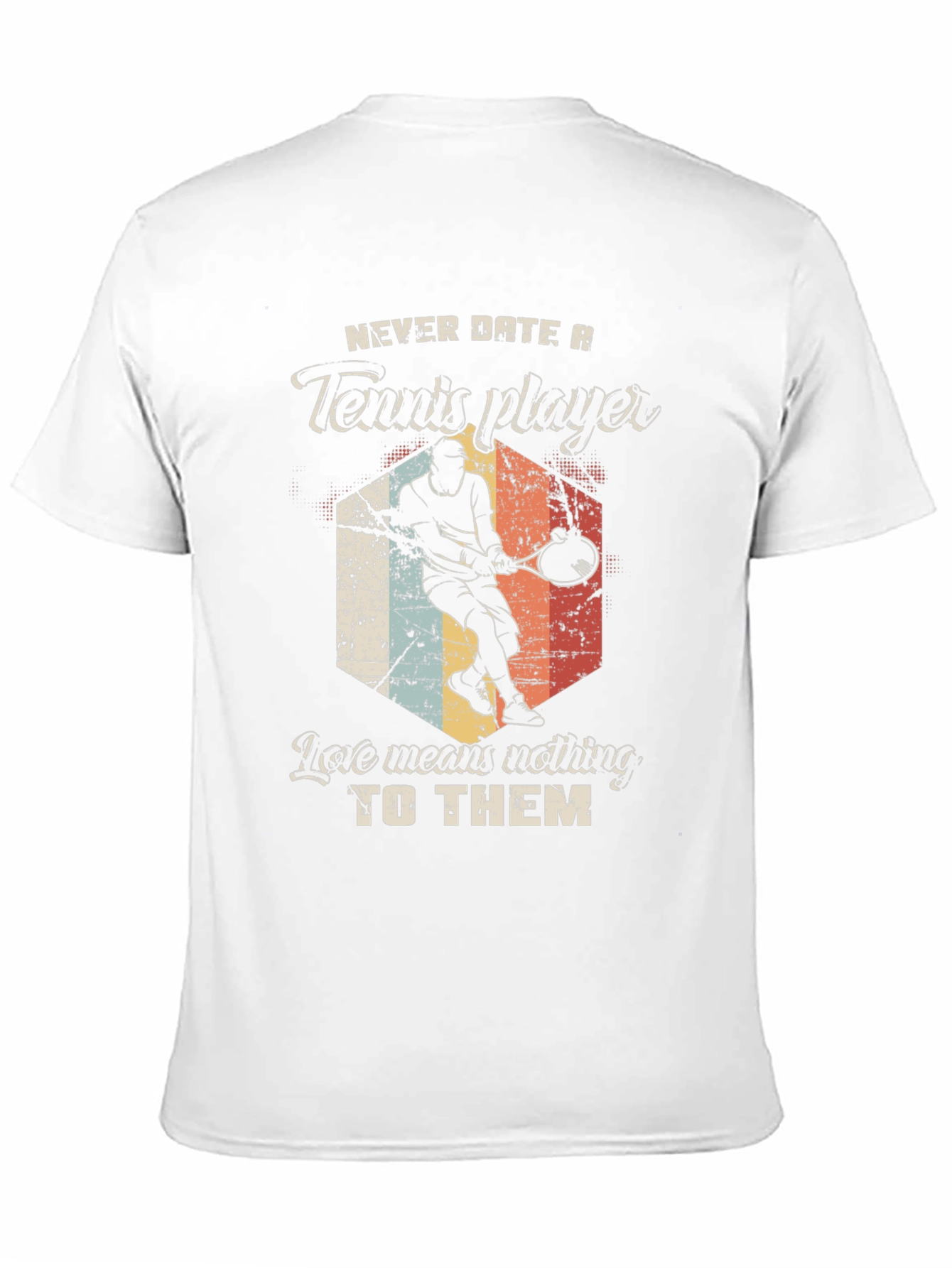 Black Tennis Player Graphic T-Shirt - Funny Dating Tee view 11