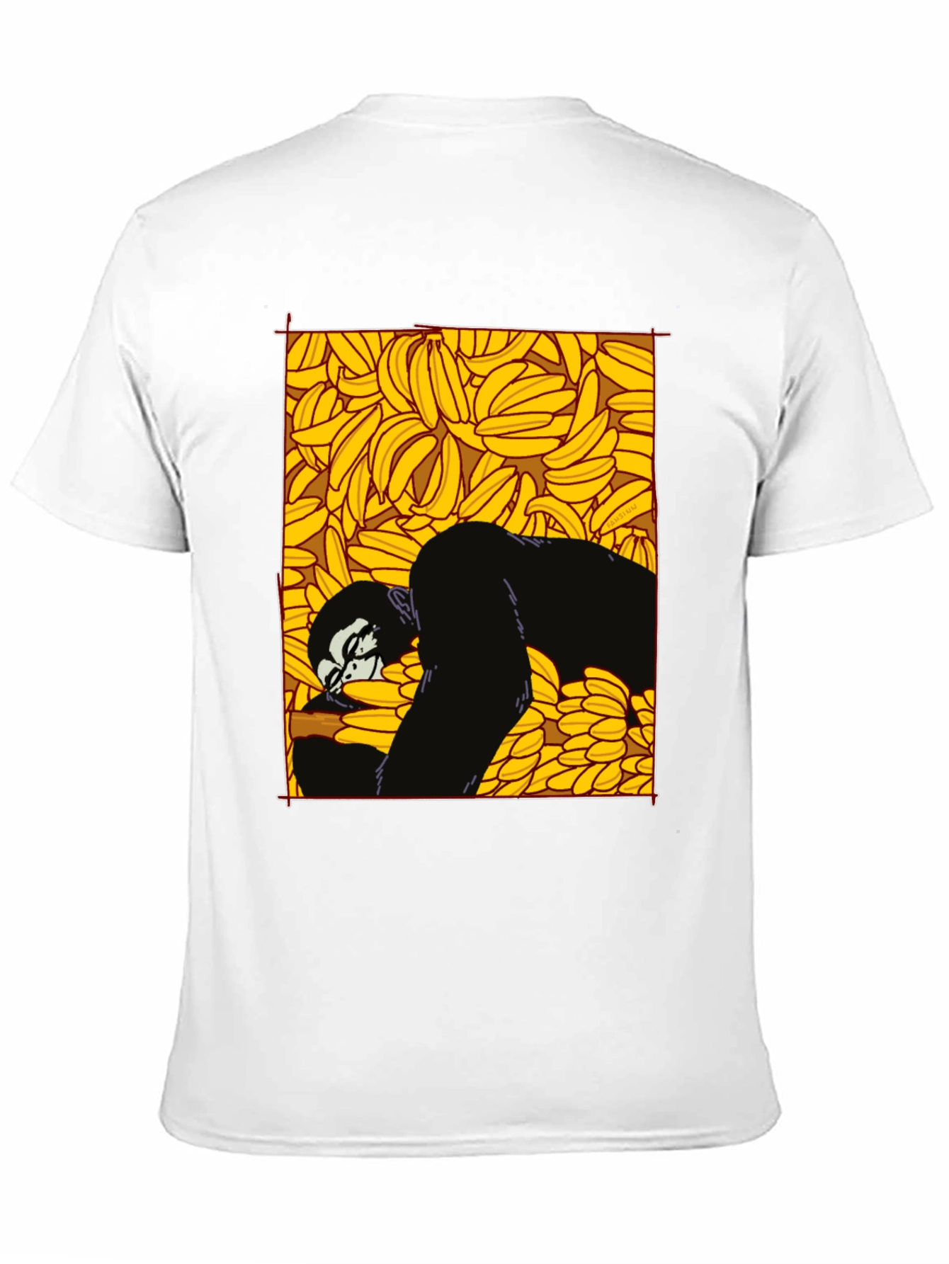 Black Banana Gorilla Graphic Tee - Unique Black T-Shirt view 11