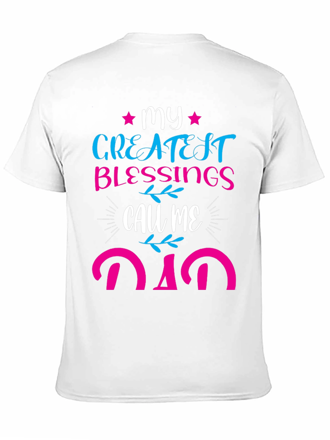 Black My Greatest Blessings Call Me Dad T-Shirt view 11