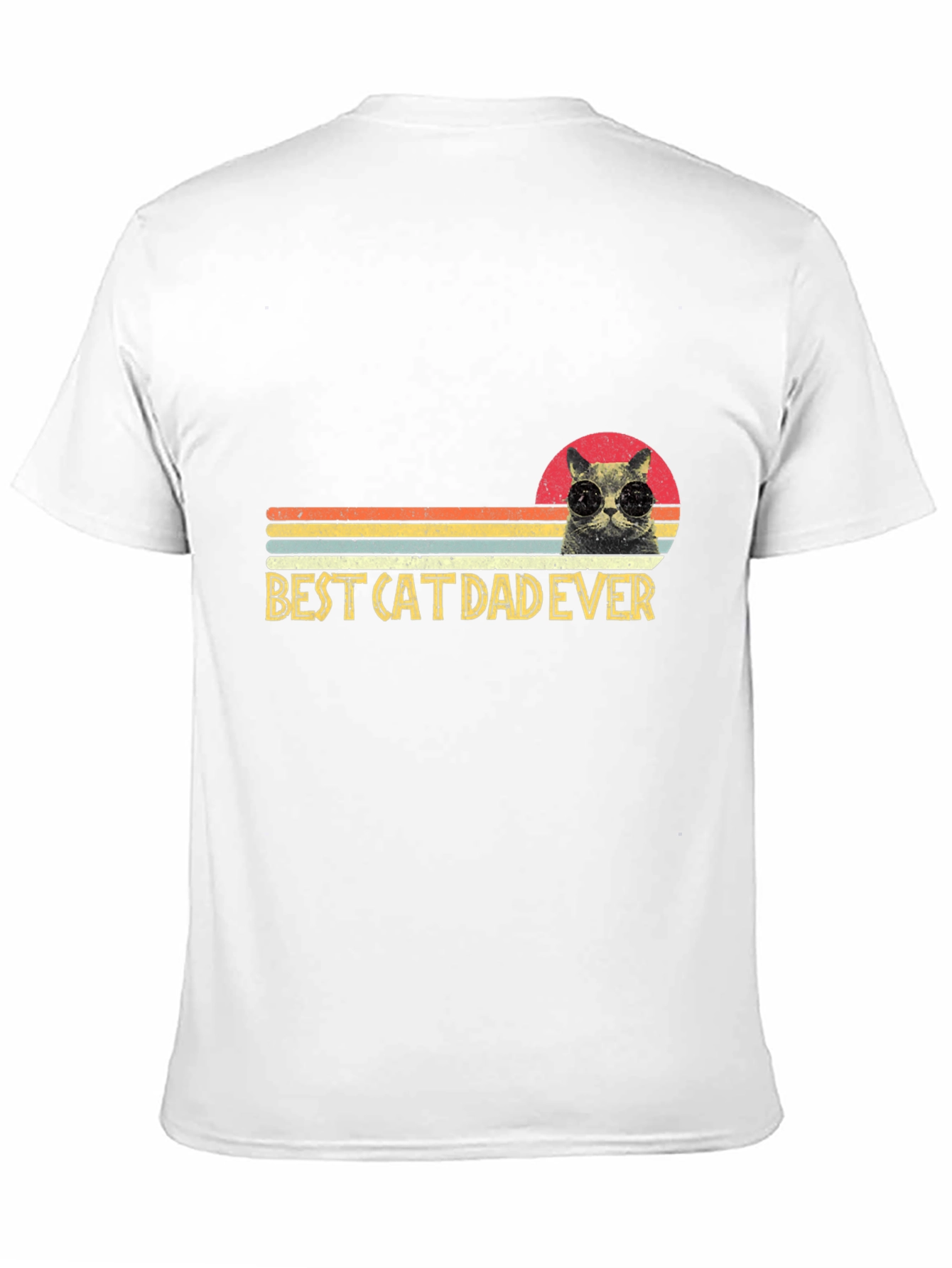 Black Best Cat Dad Ever T-Shirt - Funny Cat Lover Tee view 11