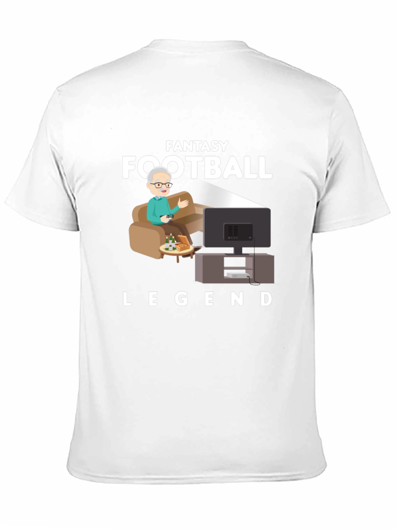 Black Fantasy Football Legend T-Shirt view 11