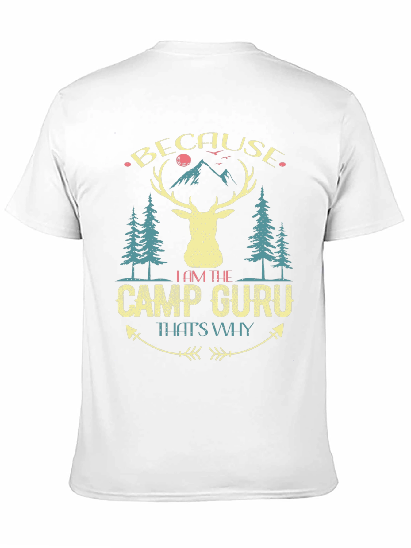 Black Camp Guru Deer Graphic Tee view 11