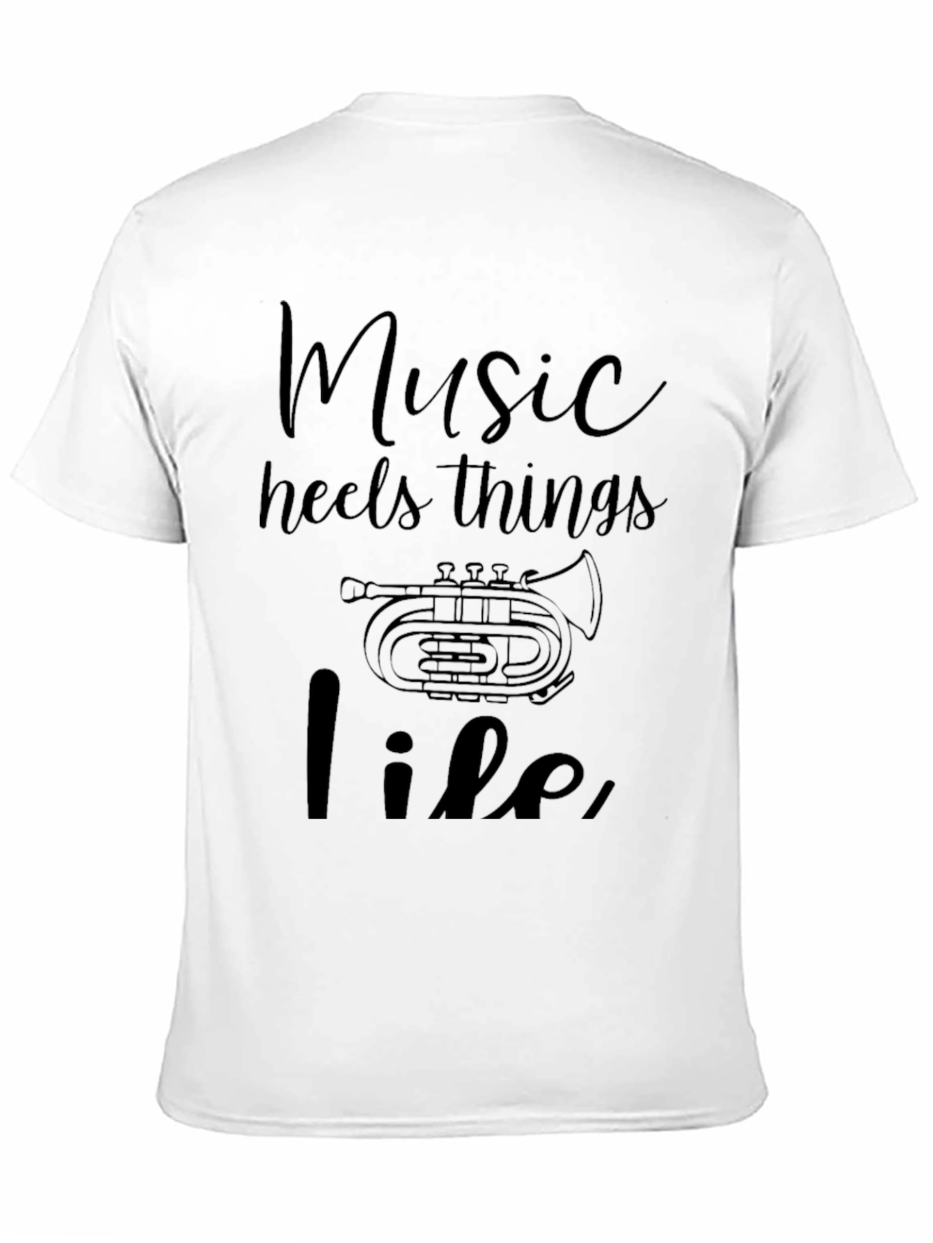 Black Music Heals Life T-Shirt view 11